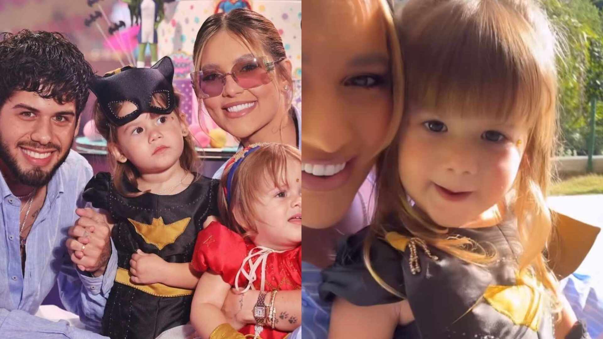 Virginia apoia gosto da filha pelo Batman e dá joia do super-herói; veja