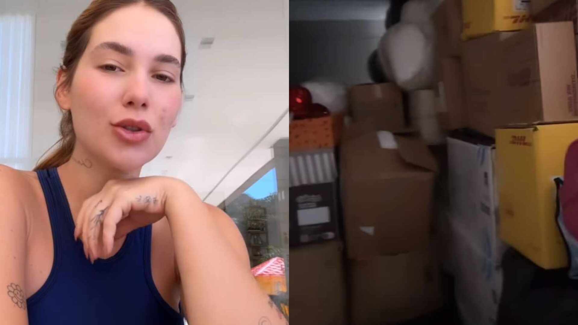 Virginia Fonseca impressiona ao mostrar quantidade de roupas para doação