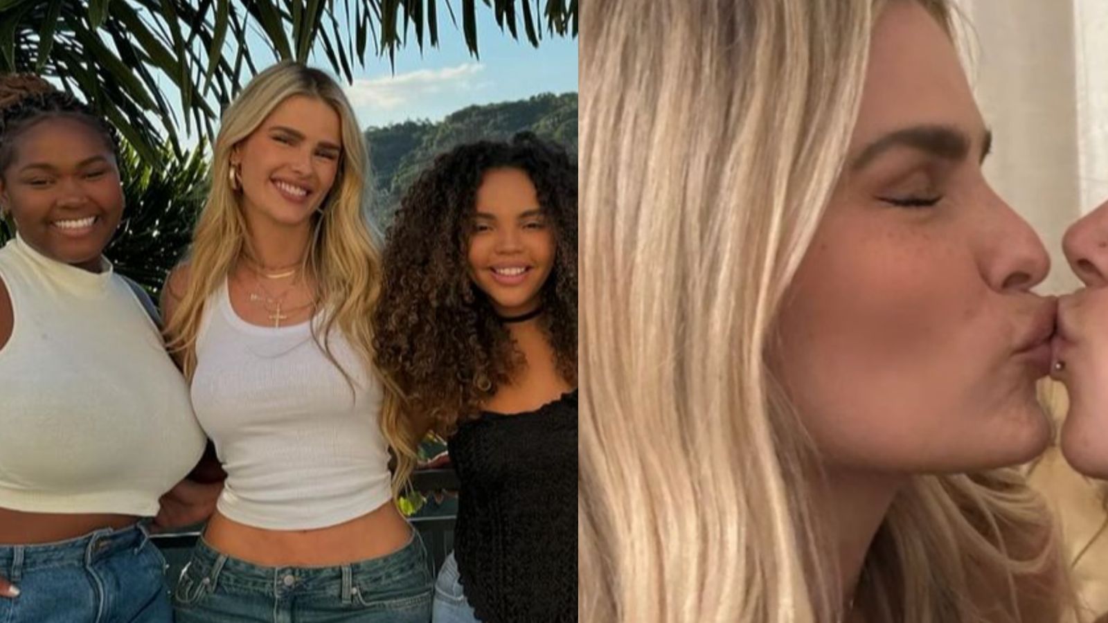 Yasmin Brunet surpreende com selinho em ex-sister durante reencontro: ‘Gostosa’