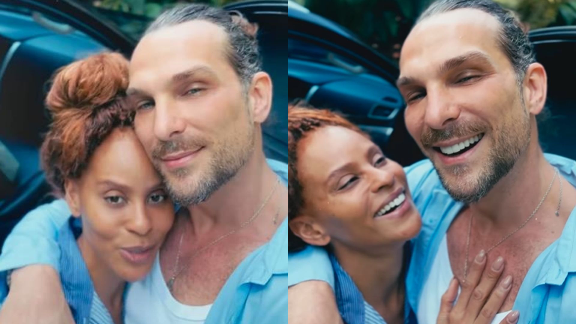 Aline Wirley e Igor Rickli se emocionam ao comemorar a adoção dos filhos