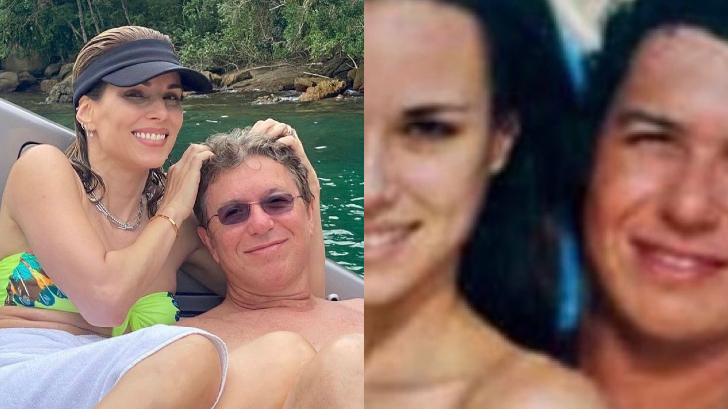 Ana Furtado relembra foto antiga ao lado de Boninho e se declara