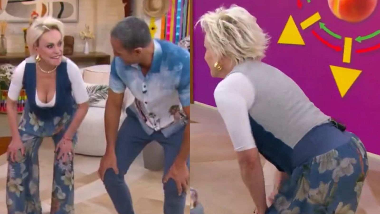 Ana Maria Braga impressiona ao dançar ‘quadradinho’ no ‘Mais Você’: ‘Sabe muito’