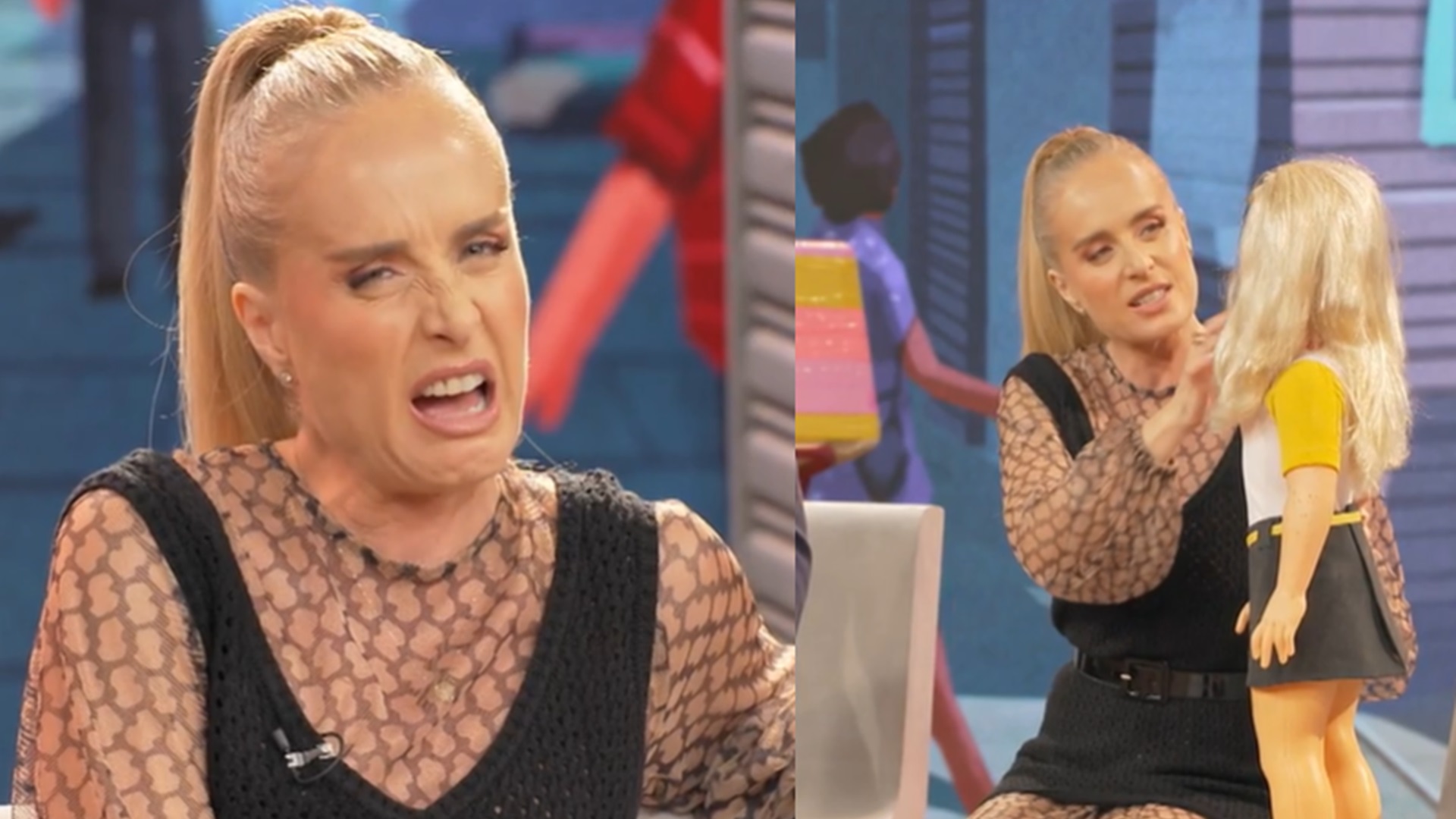 Angélica se choca com revelação sobre sua versão em boneca: “Estranhíssimo”