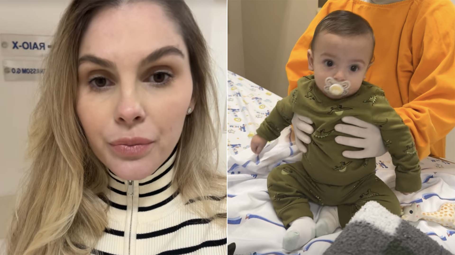 Filho de Bárbara Evans é internado e ela revela o diagnóstico