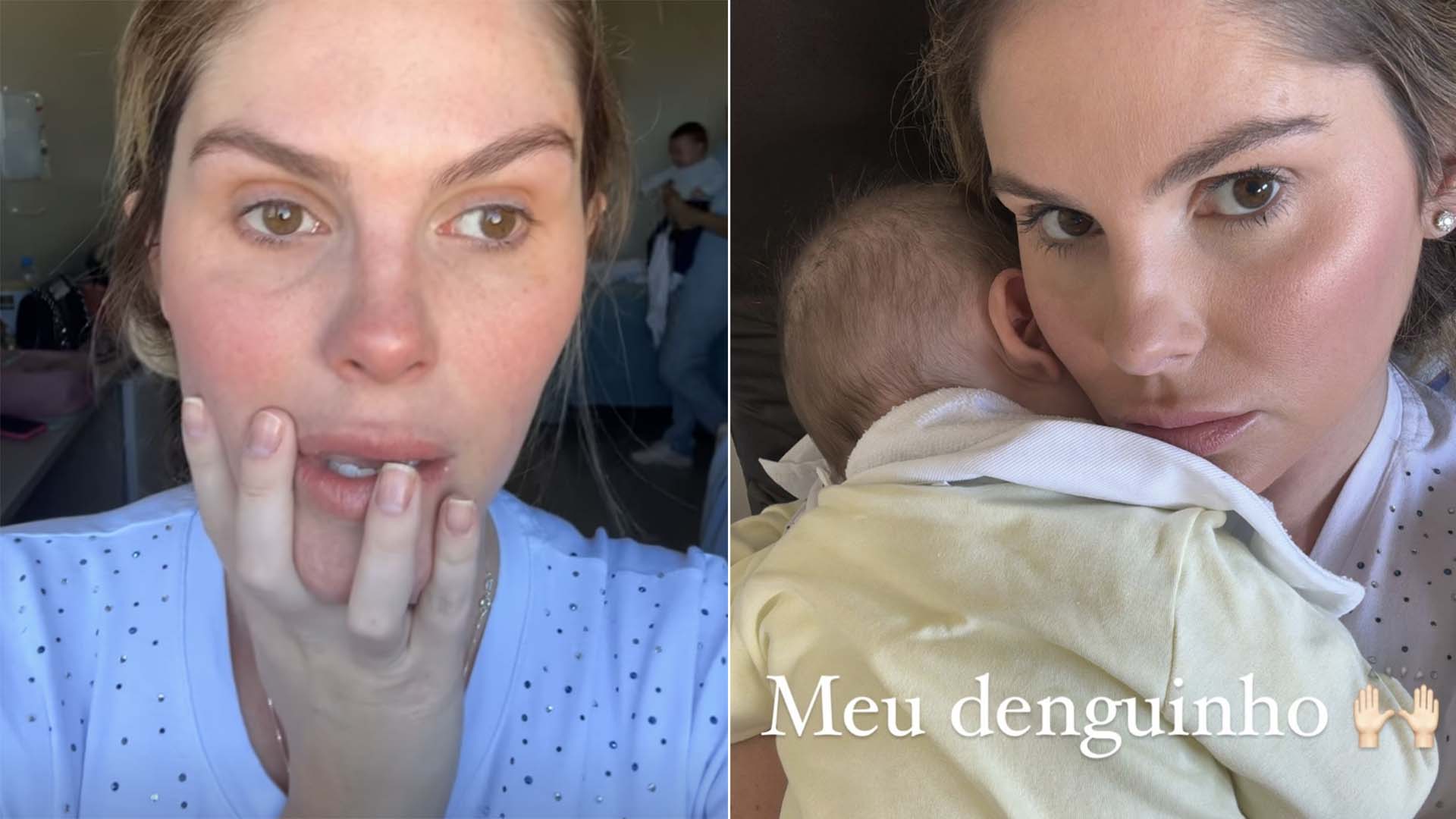 Filho de Bárbara Evans vai para a UTI e ela desabafa: ‘Estou abalada’