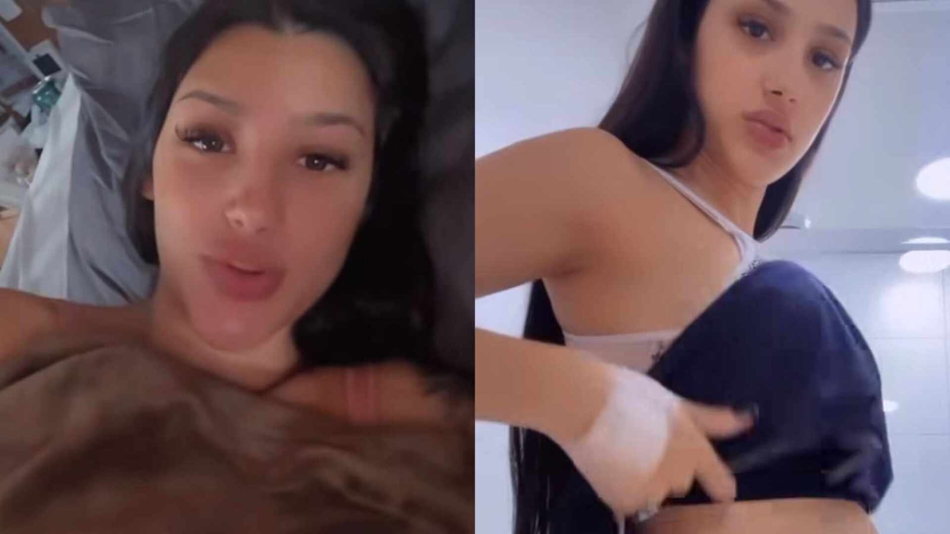 Bia Miranda choca ao mostrar sua barriga após o parto: ‘Na hora’