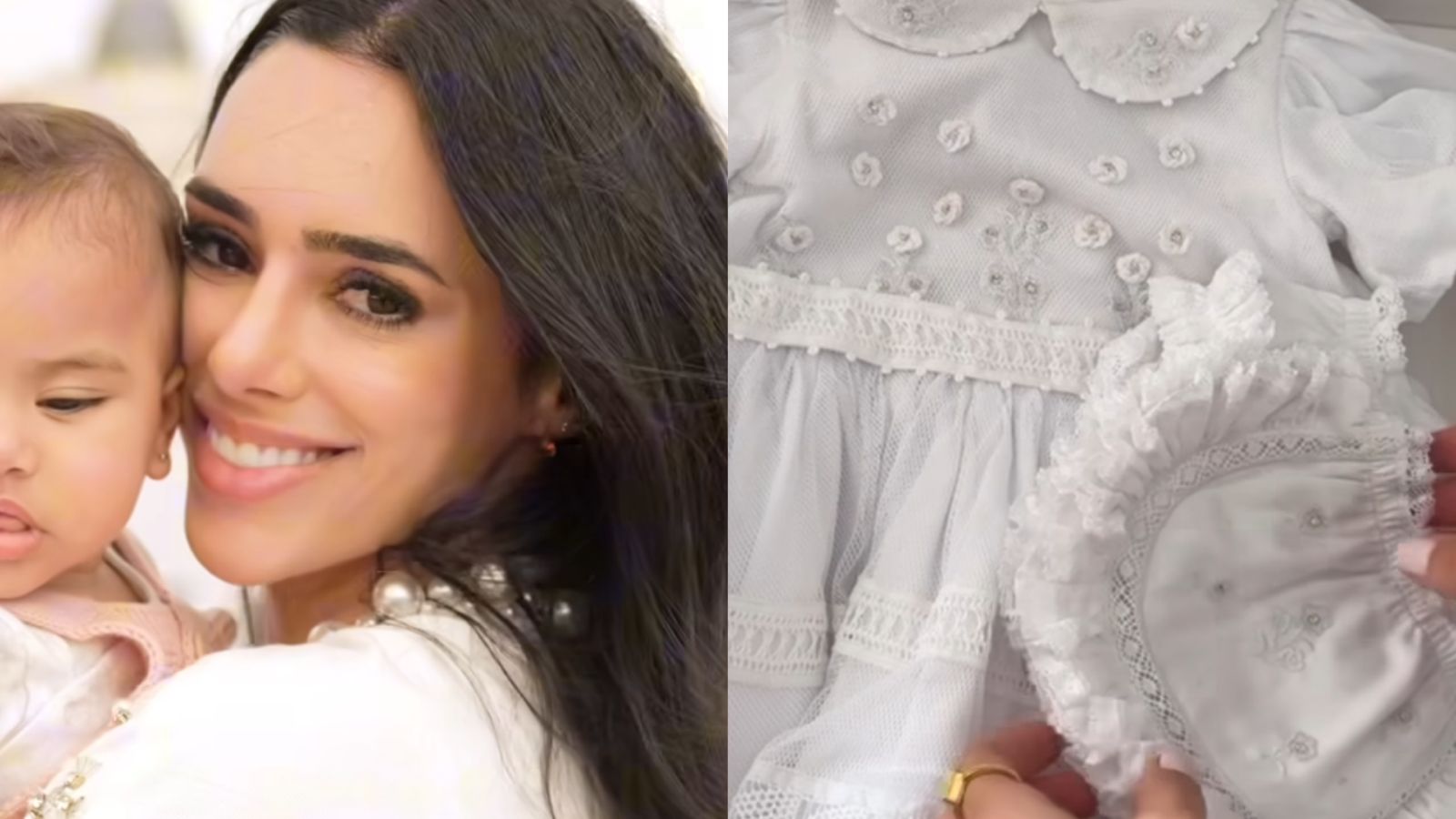 Bruna Biancardi encanta ao mostrar detalhes do batizado da filha com Neymar Jr