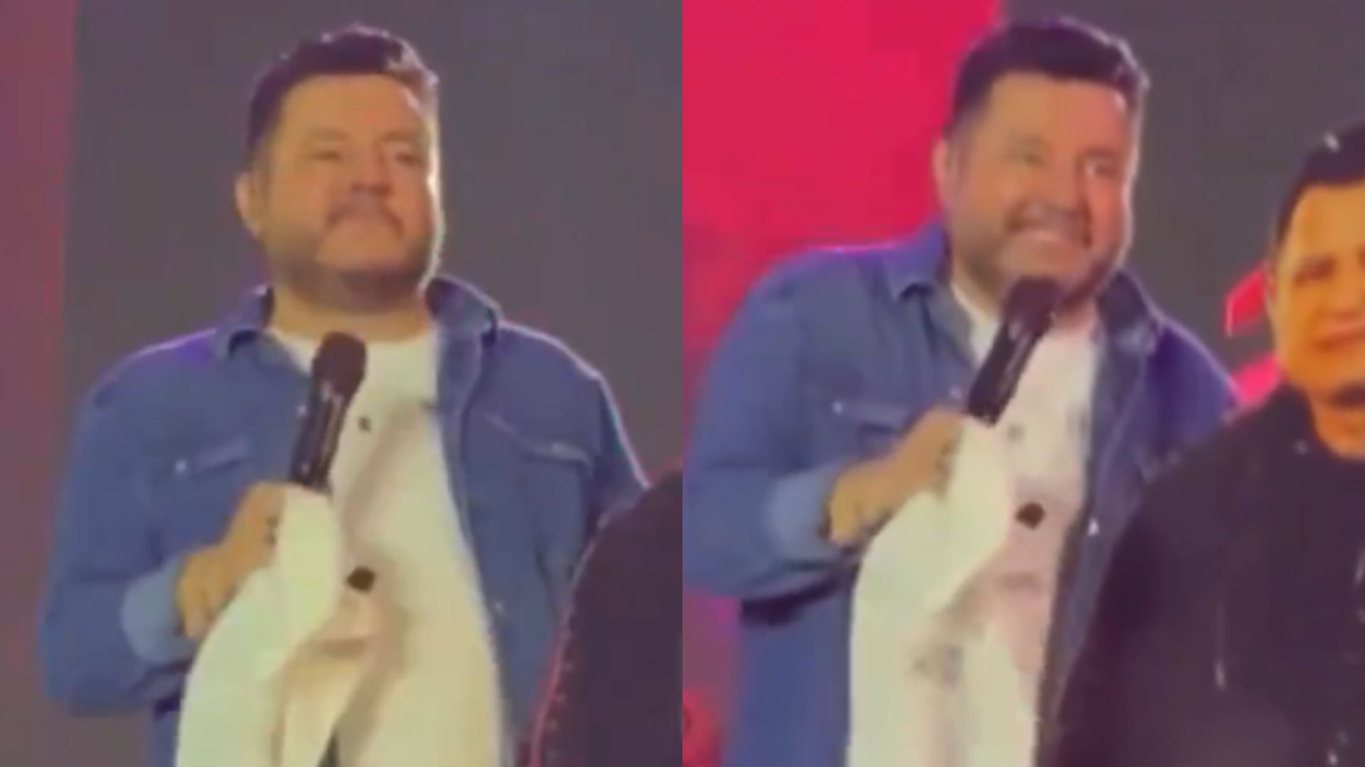 Sem Marrone, Bruno diverte ao improvisar presença do parceiro no palco