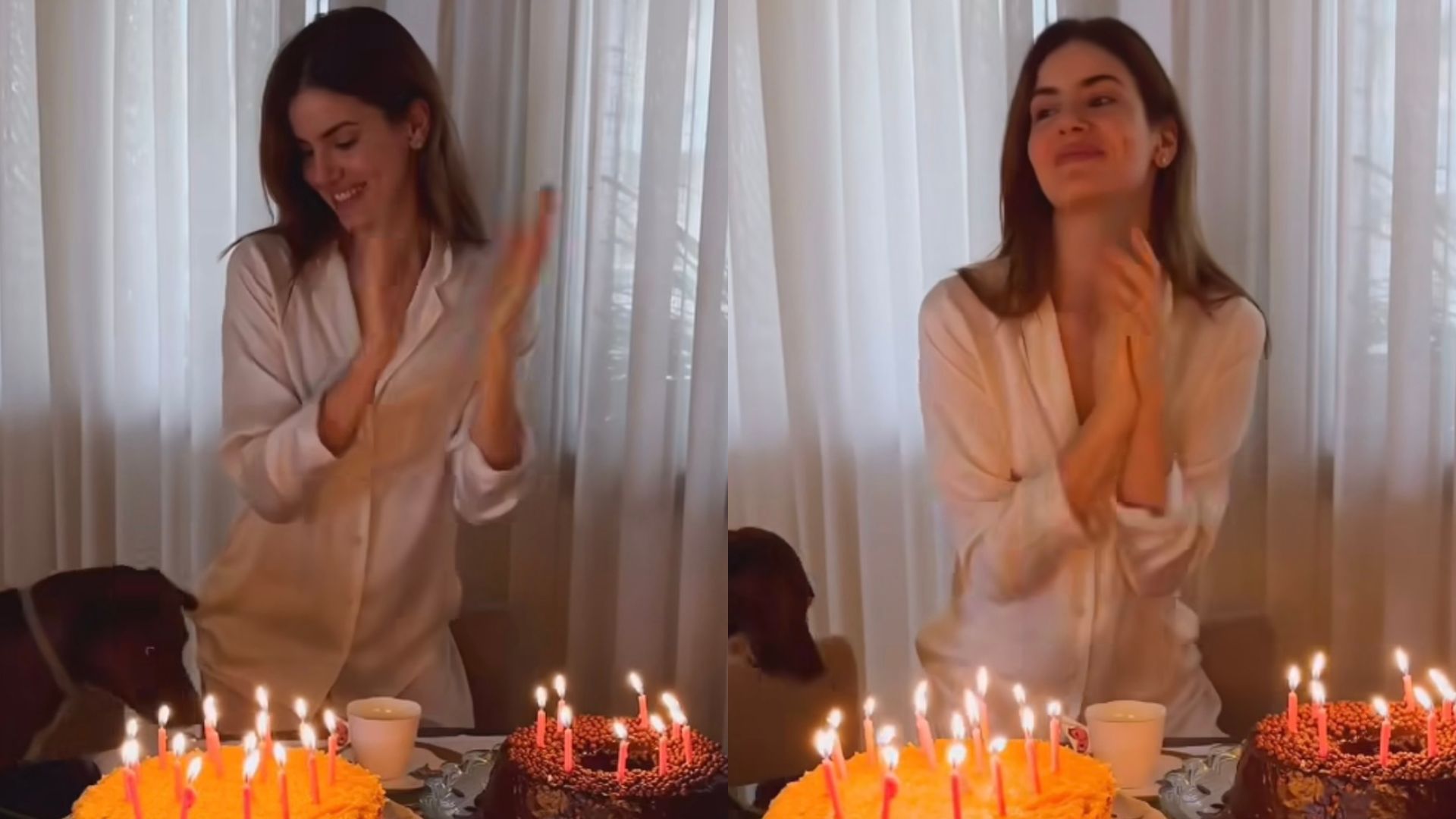 Camila Queiroz ganha café da manhã especial em aniversário de 31 anos