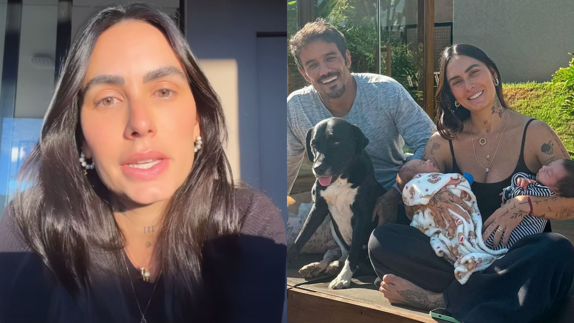 Clara Maia faz alerta após salvar filho recém-nascido de engasgo