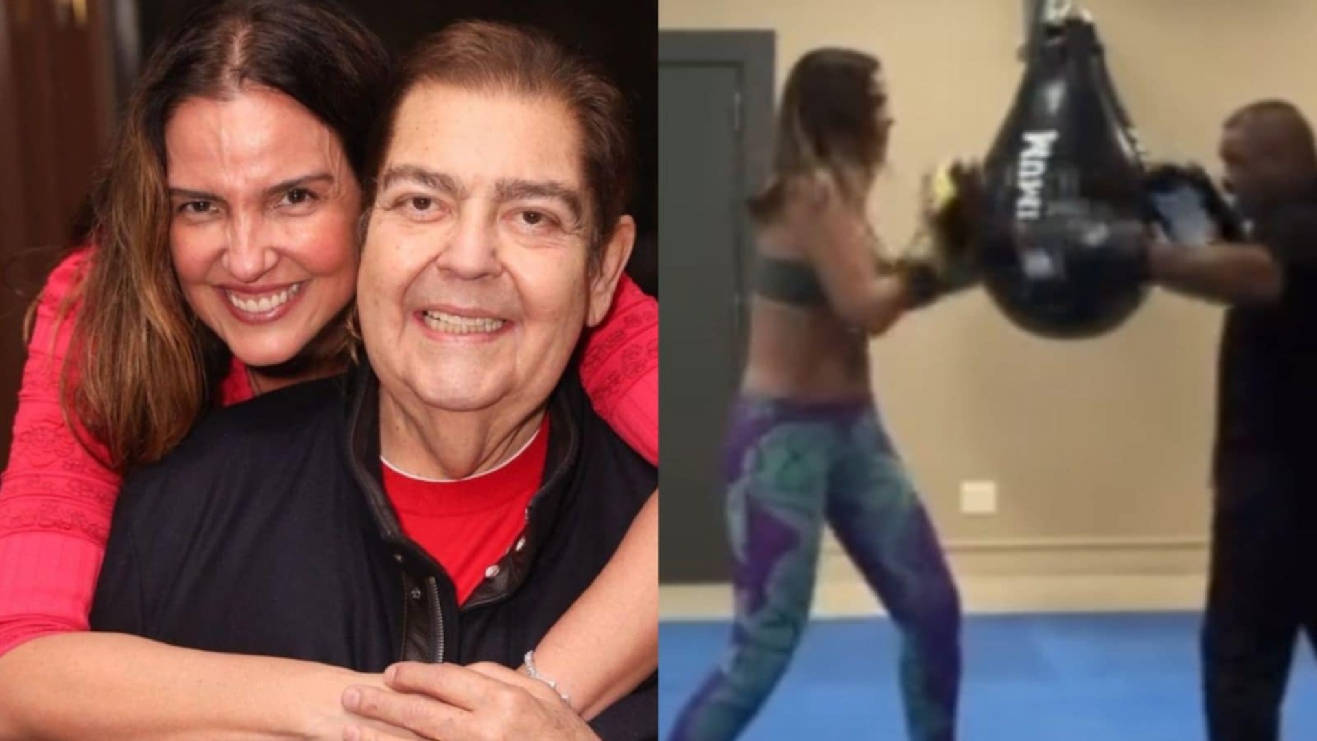 Esposa de Faustão posta vídeo raro treinando após festão de aniversário