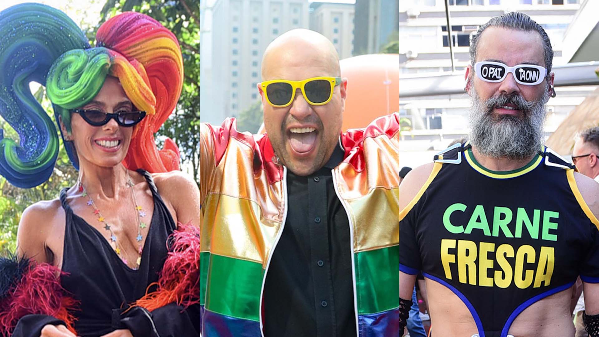 Veja os looks dos famosos na Parada LGBTQIA+ de São Paulo