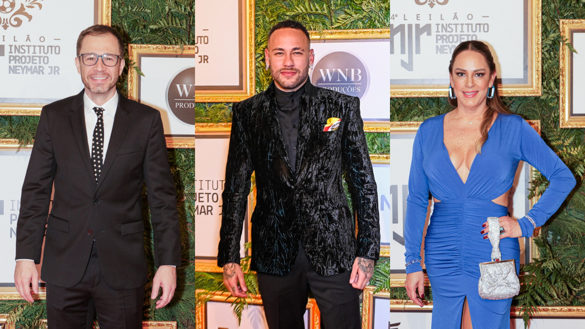 Famosos marcam presença em leilão beneficente de Neymar Jr