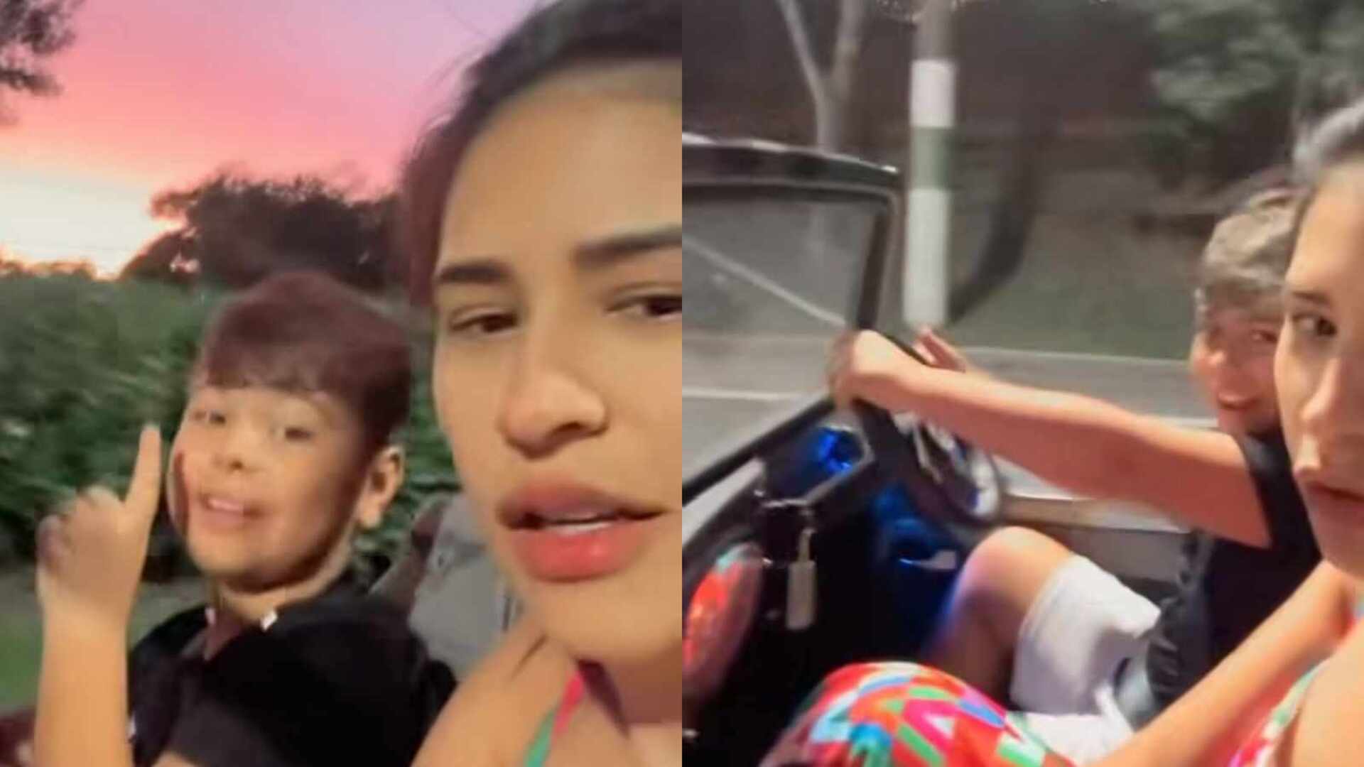 Filho de Simone Mendes surpreende ao surgir dirigindo seu carro