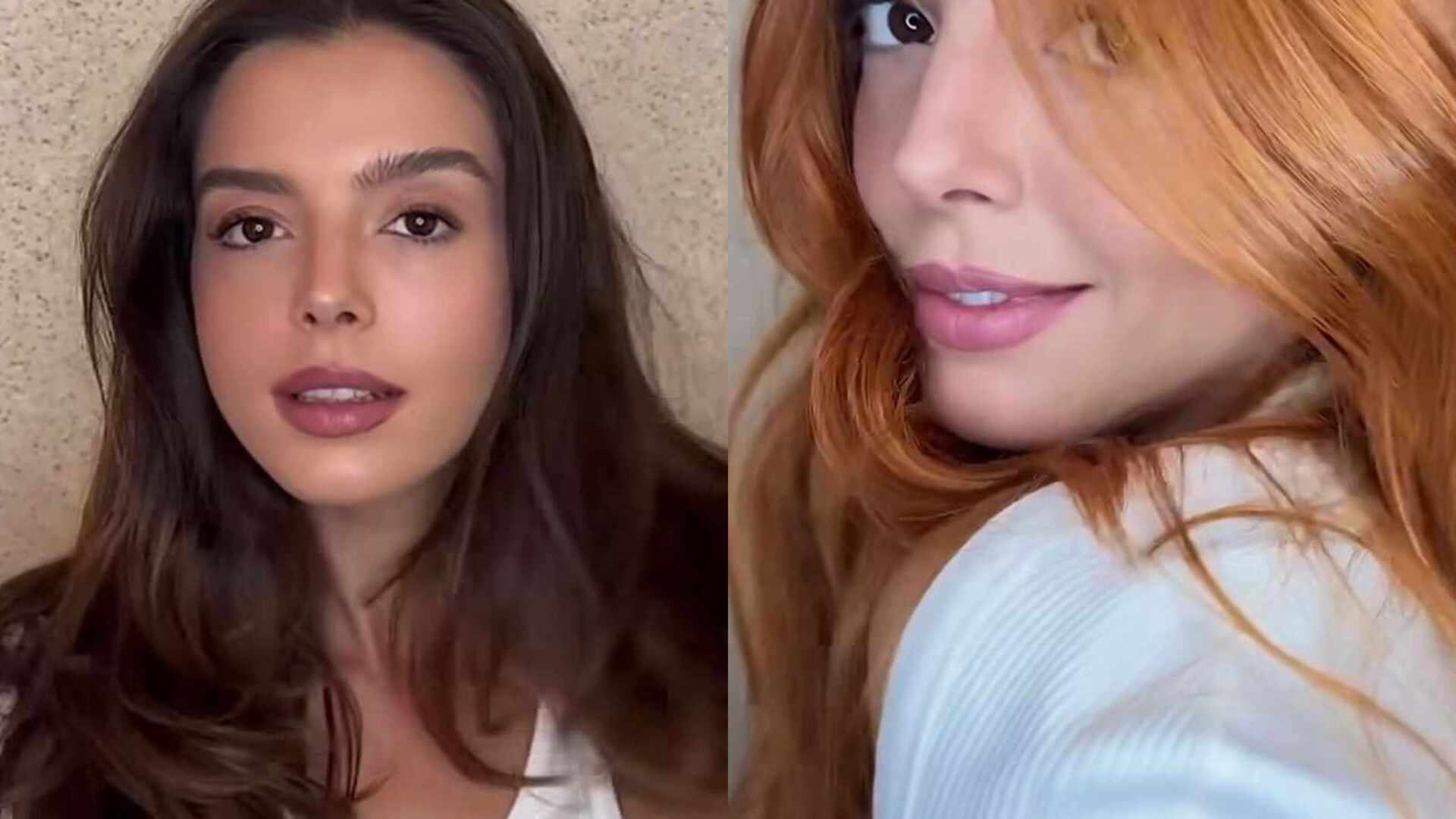 Giovanna Lancellotti choca ao ficar ruivíssima; veja o antes e depois