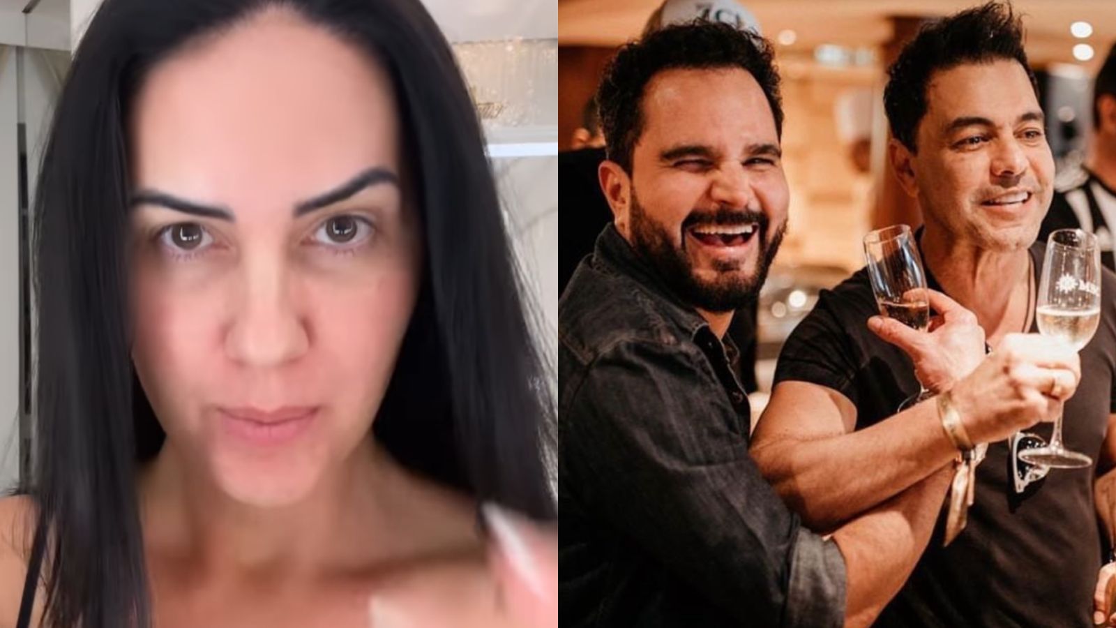 Graciele revela a verdade sobre suposta briga entre Zezé di Camargo e Luciano
