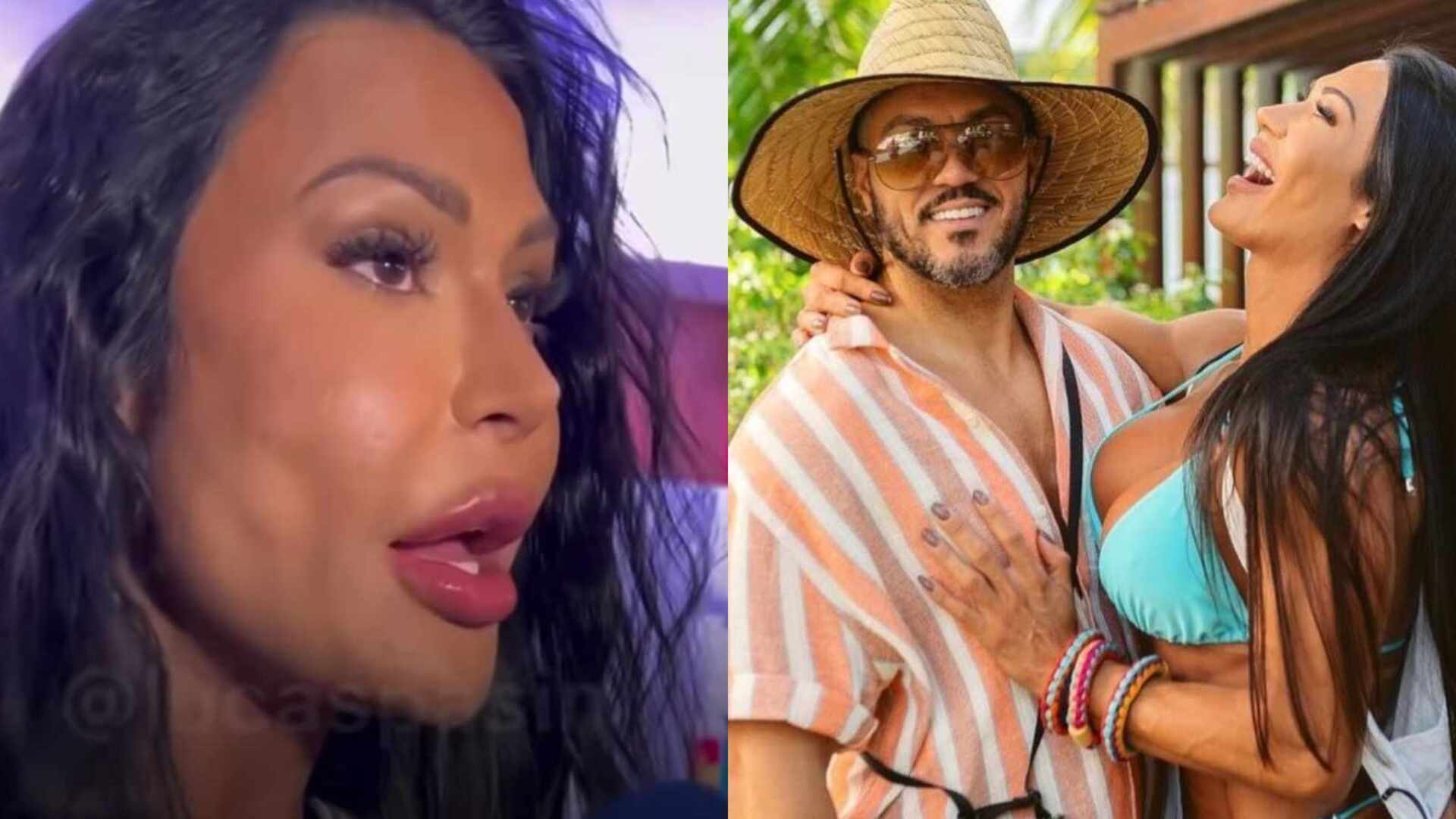 Gracyanne Barbosa fala sobre estar morando na mesma casa que Belo