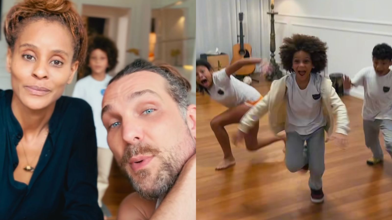 Igor Rickli e Aline Wirley se emocionam ao reencontrar filhos após tempo afastados