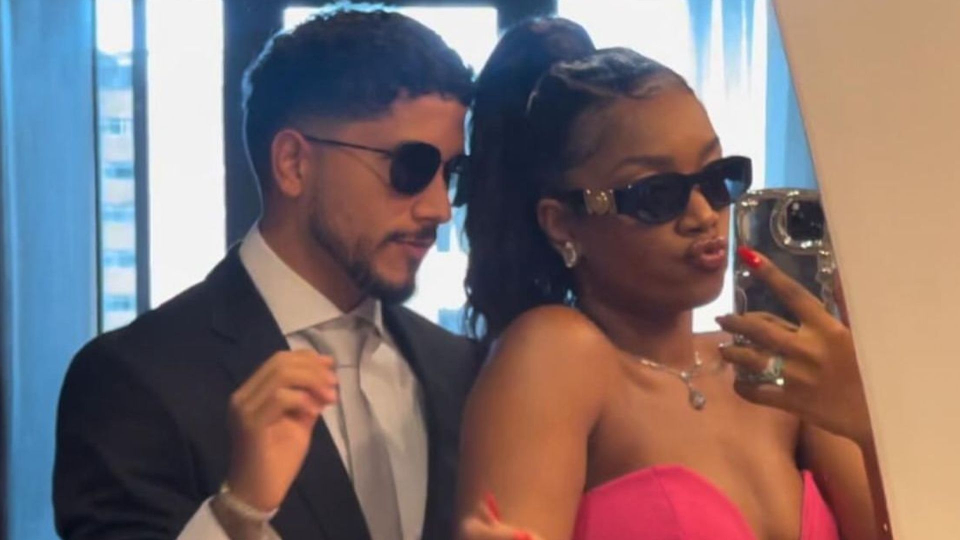 À espera da primeira filha, Iza se declara ao namorado, Yuri Lima: “Me completa”