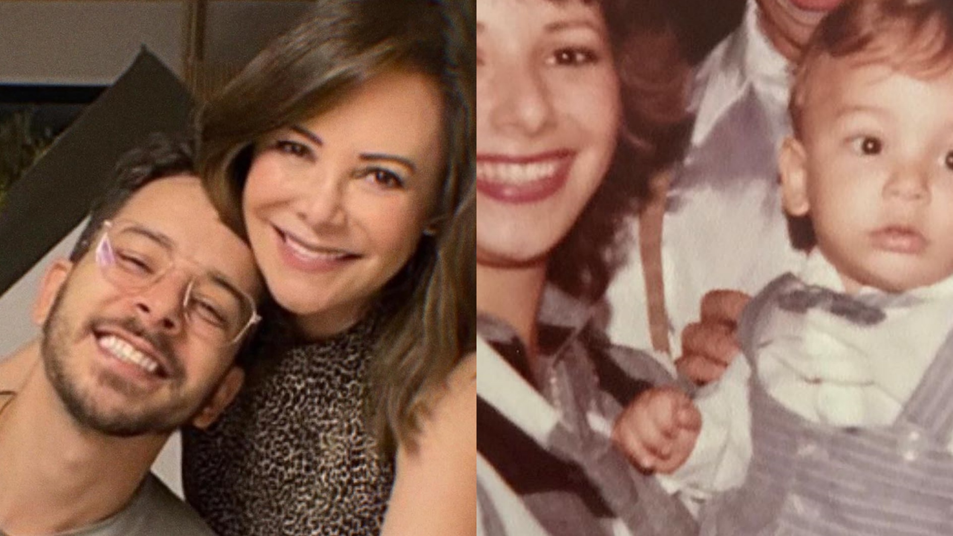 Com fotos antigas, Junior Lima comemora o aniversário da mãe: “Meu aconchego”