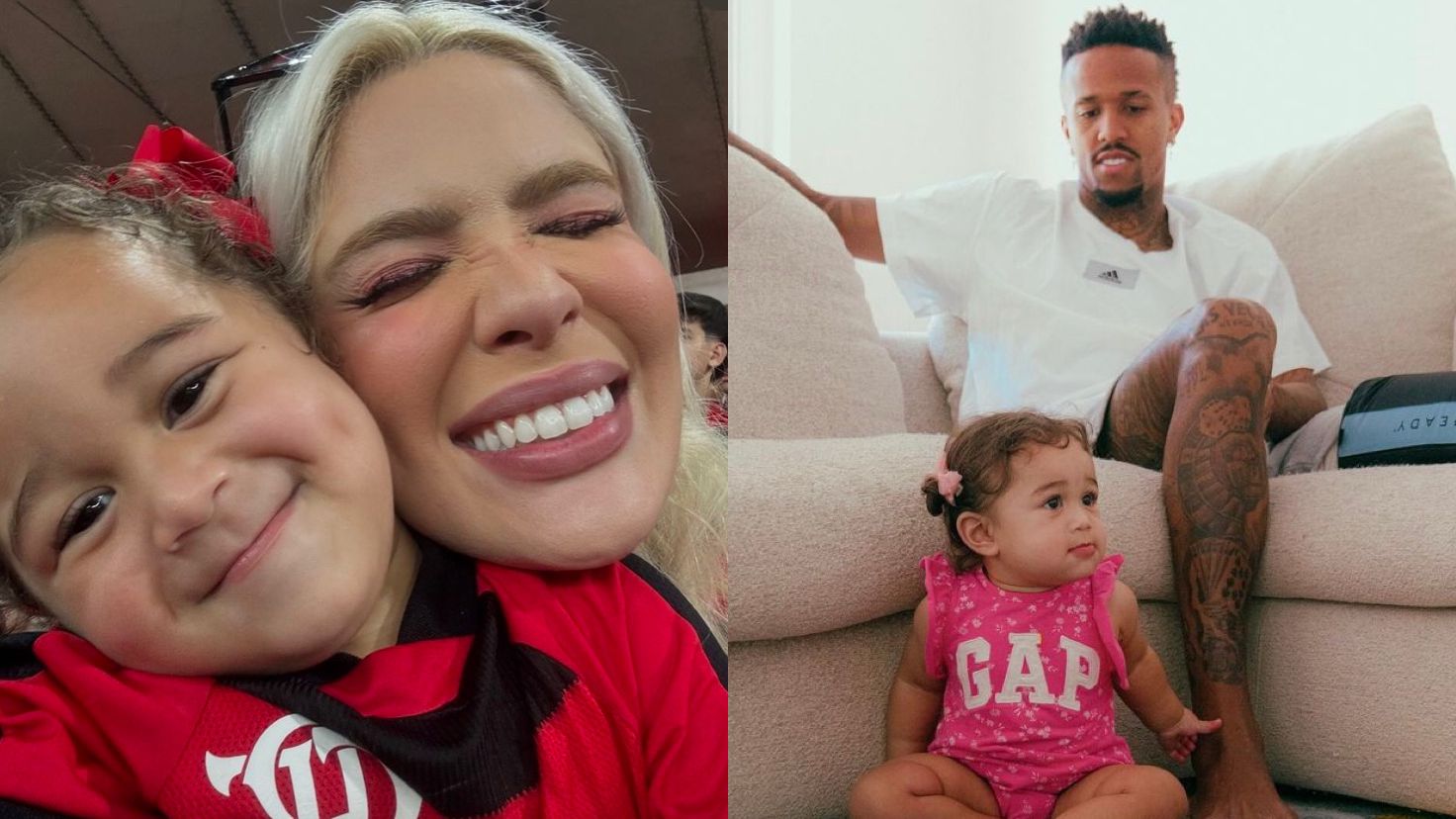 Karoline Lima diz que incentiva bom relacionamento de Militão com a filha