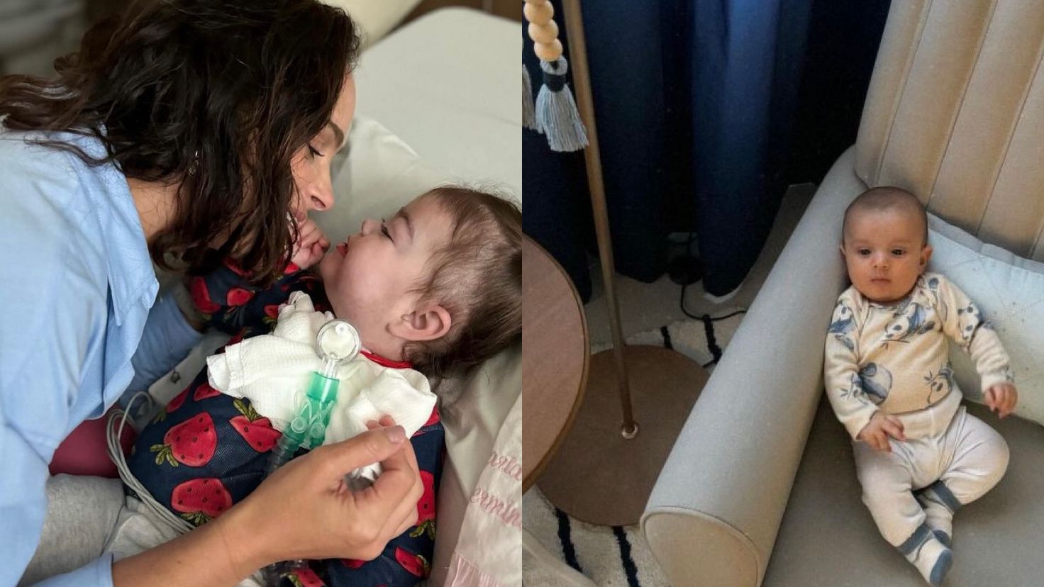 Letícia Cazarré abre álbum de fotos com filhos mais novos