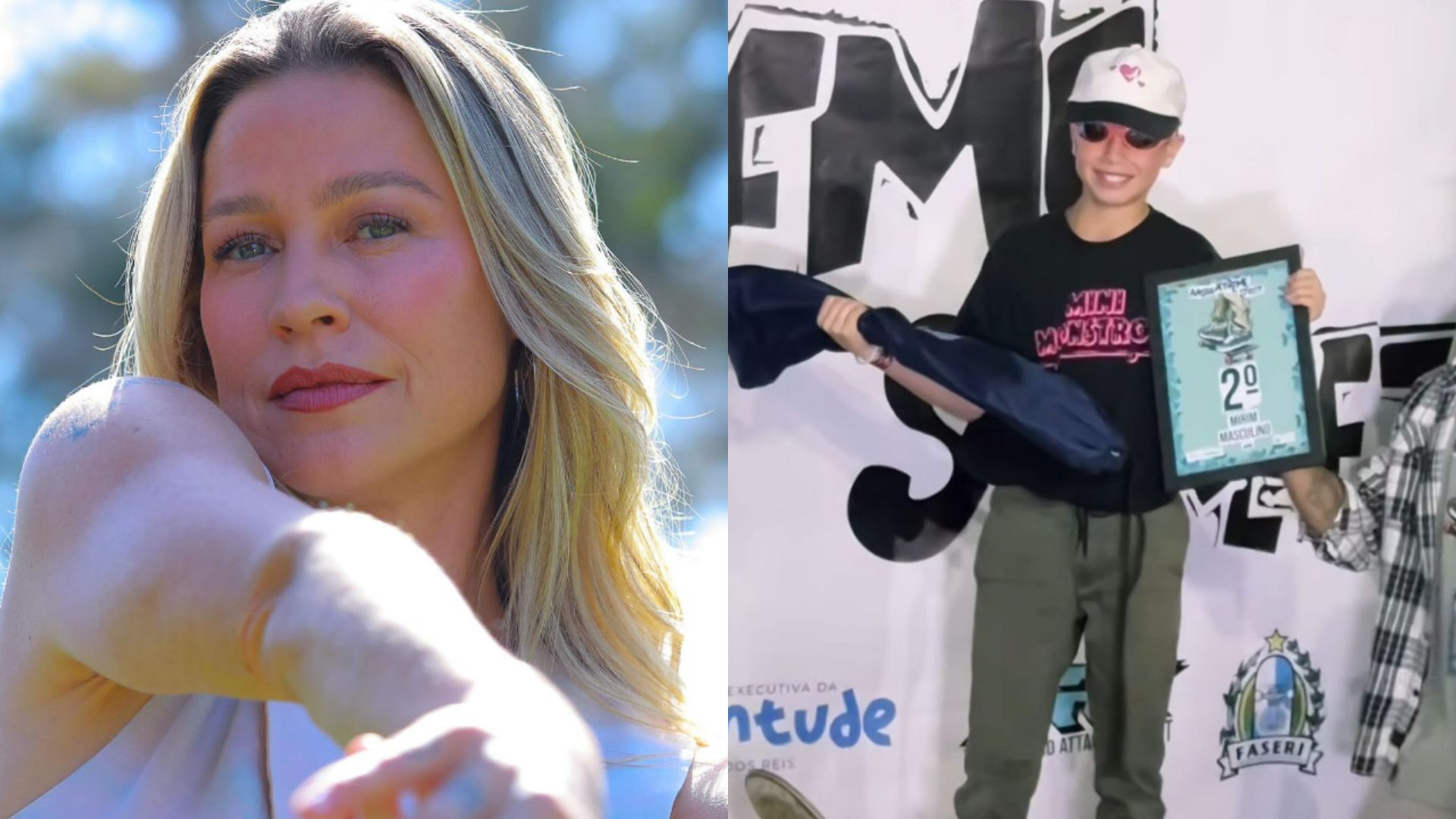 Luana Piovani comemora 2º lugar do filho em campeonato de skate: “Muito orgulhosa”