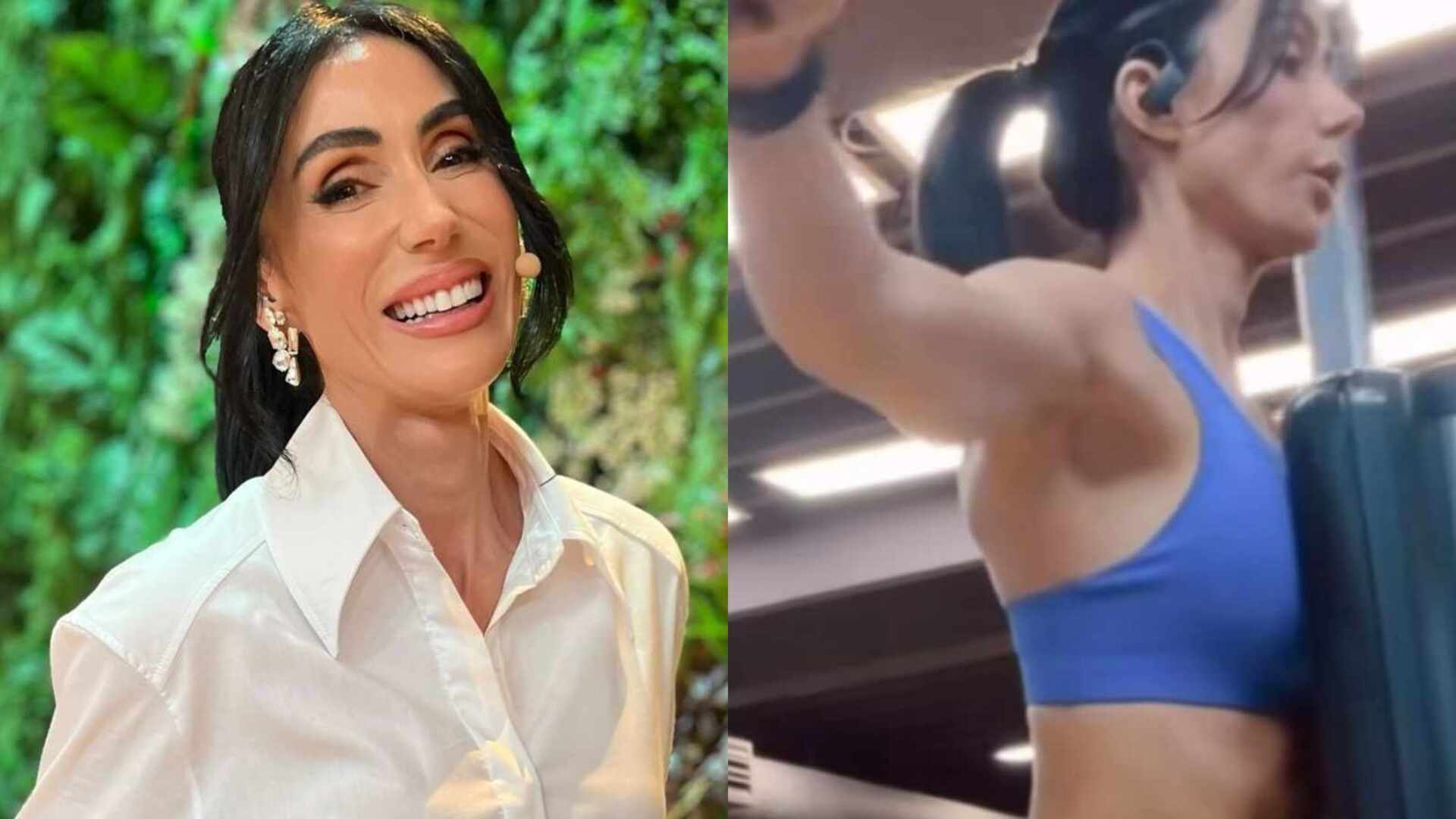 Michelle Barros surpreende ao revelar físico musculoso na academia; veja