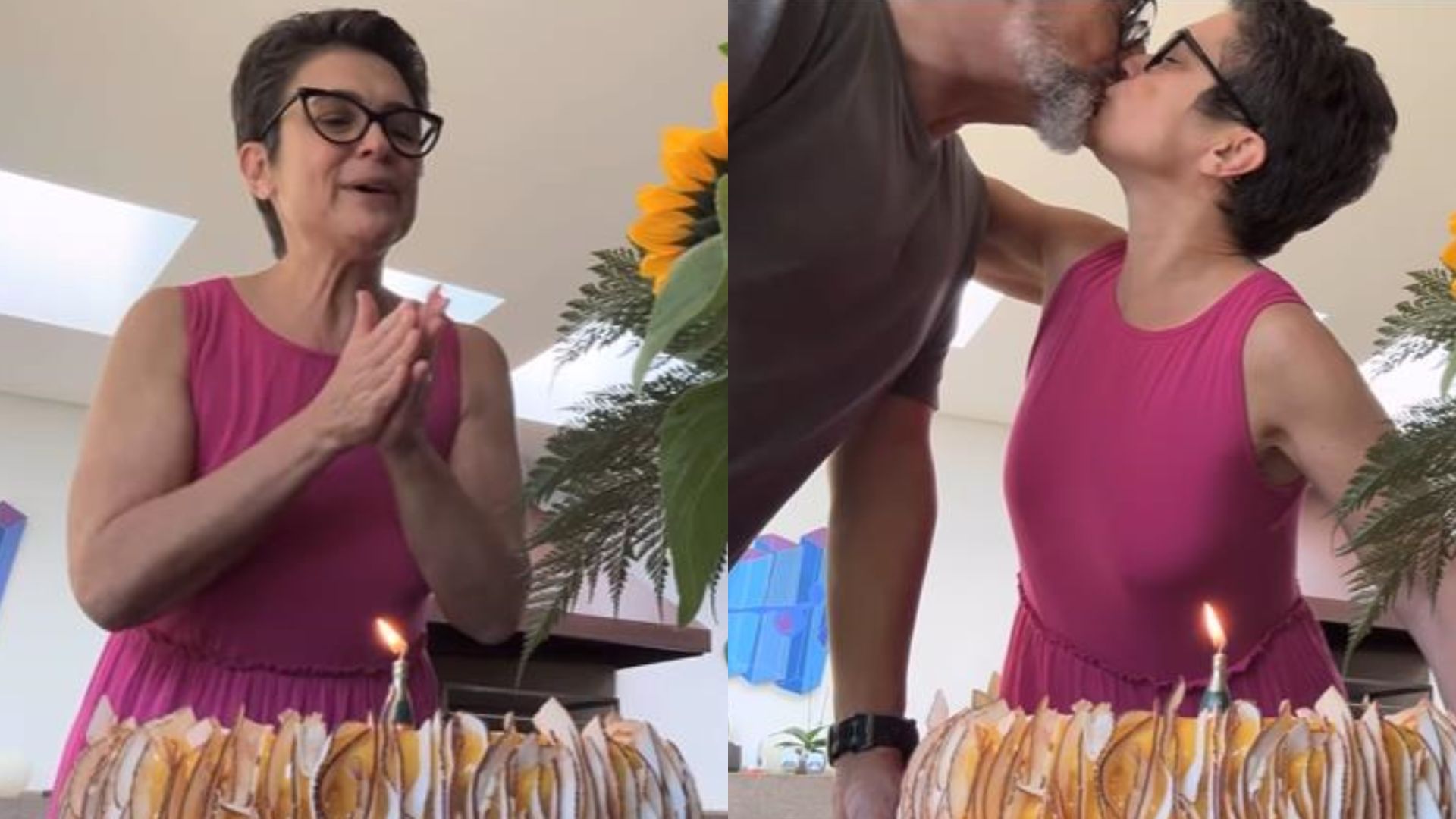 Sandra Annenberg ganha festinha surpresa de aniversário: ‘Sou muito sortuda’