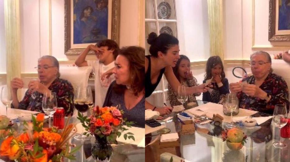 Íris Abravanel entrega lado ‘traquinas’ de vovô Silvio Santos: ‘Estoque de chocolates’