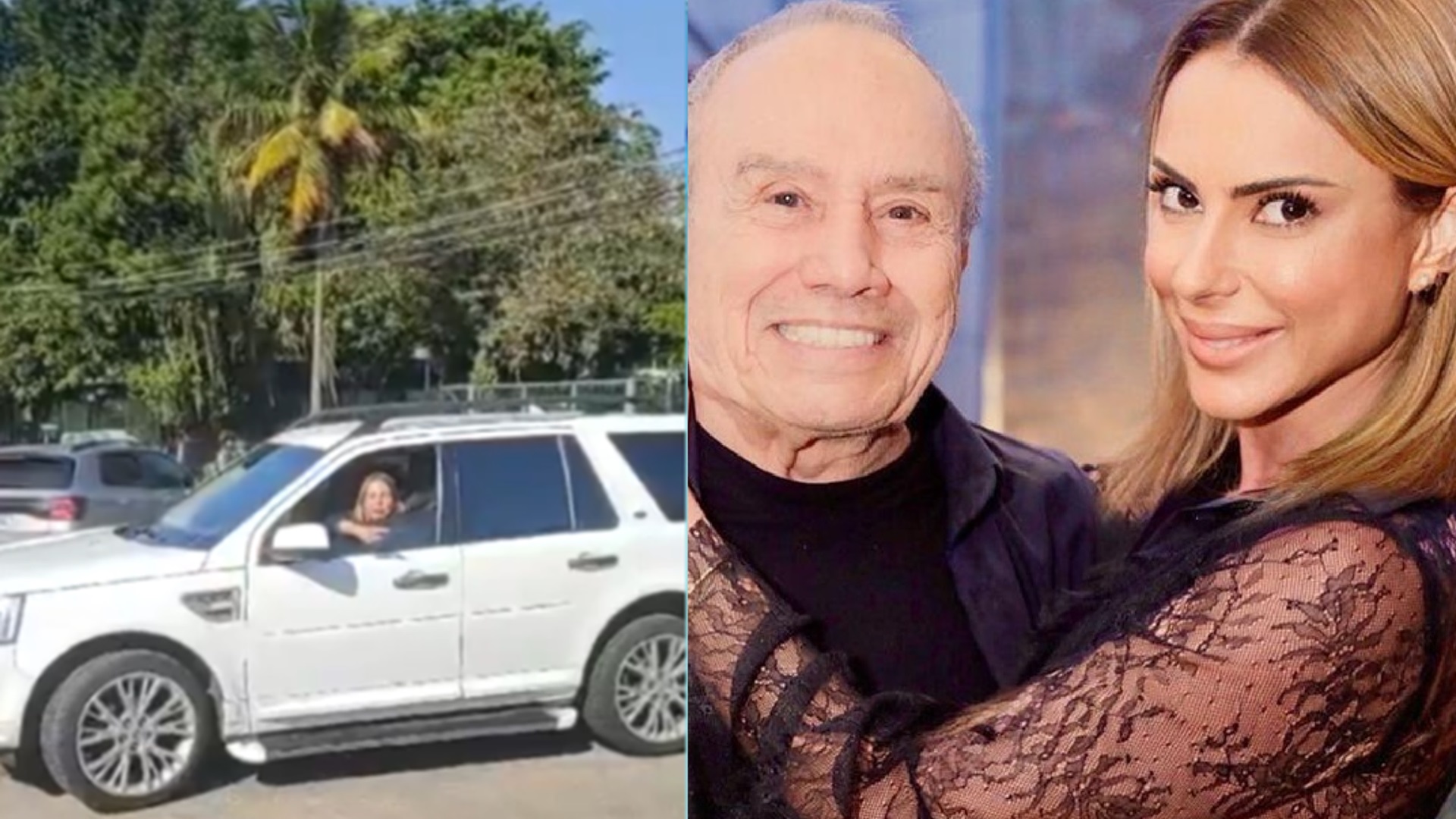 Stênio Garcia e a esposa, Mari Saade, se envolvem em acidente de trânsito