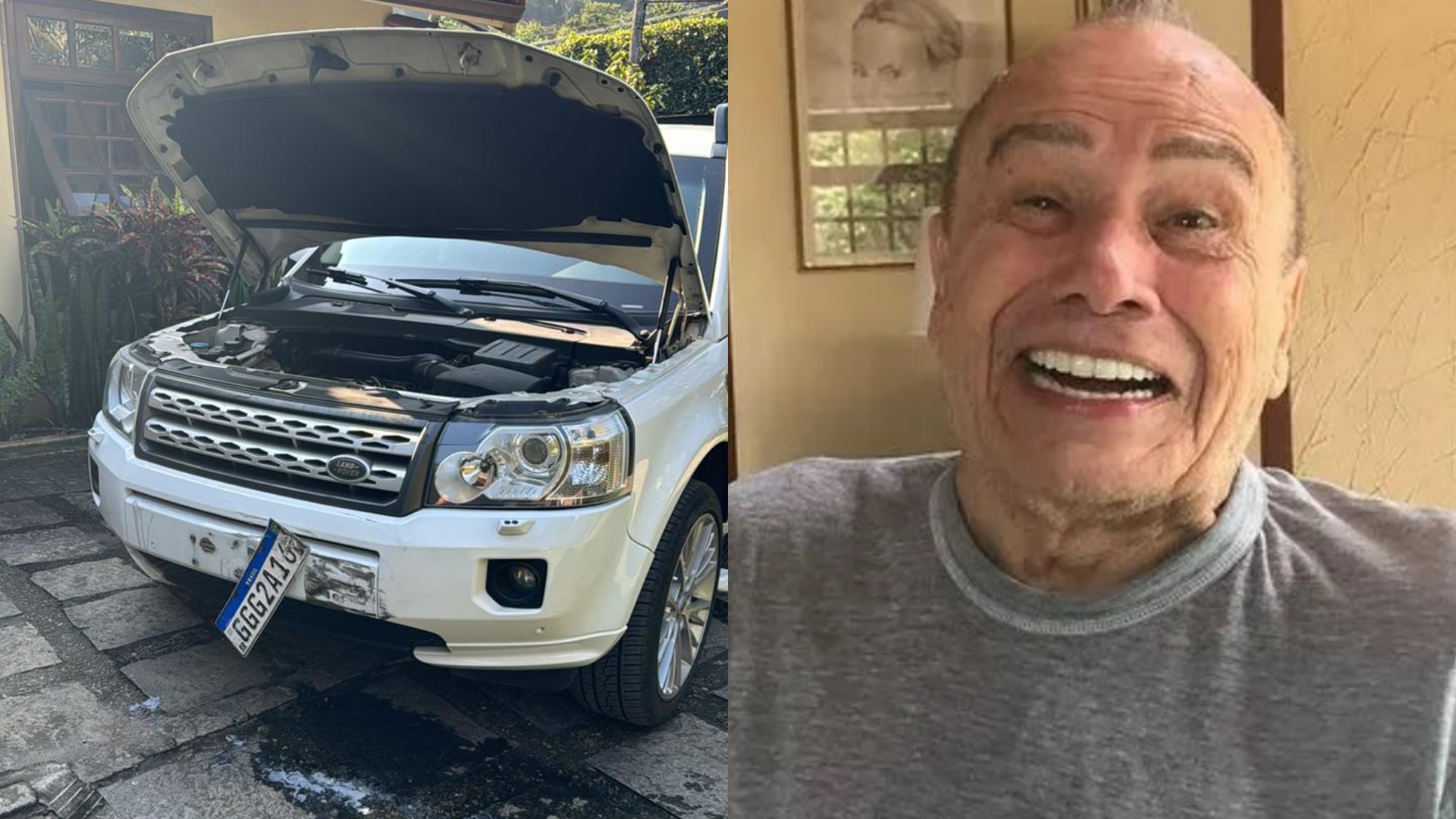 Stênio Garcia tem prejuízo milionário após acidente de carro: ‘E é blindado’