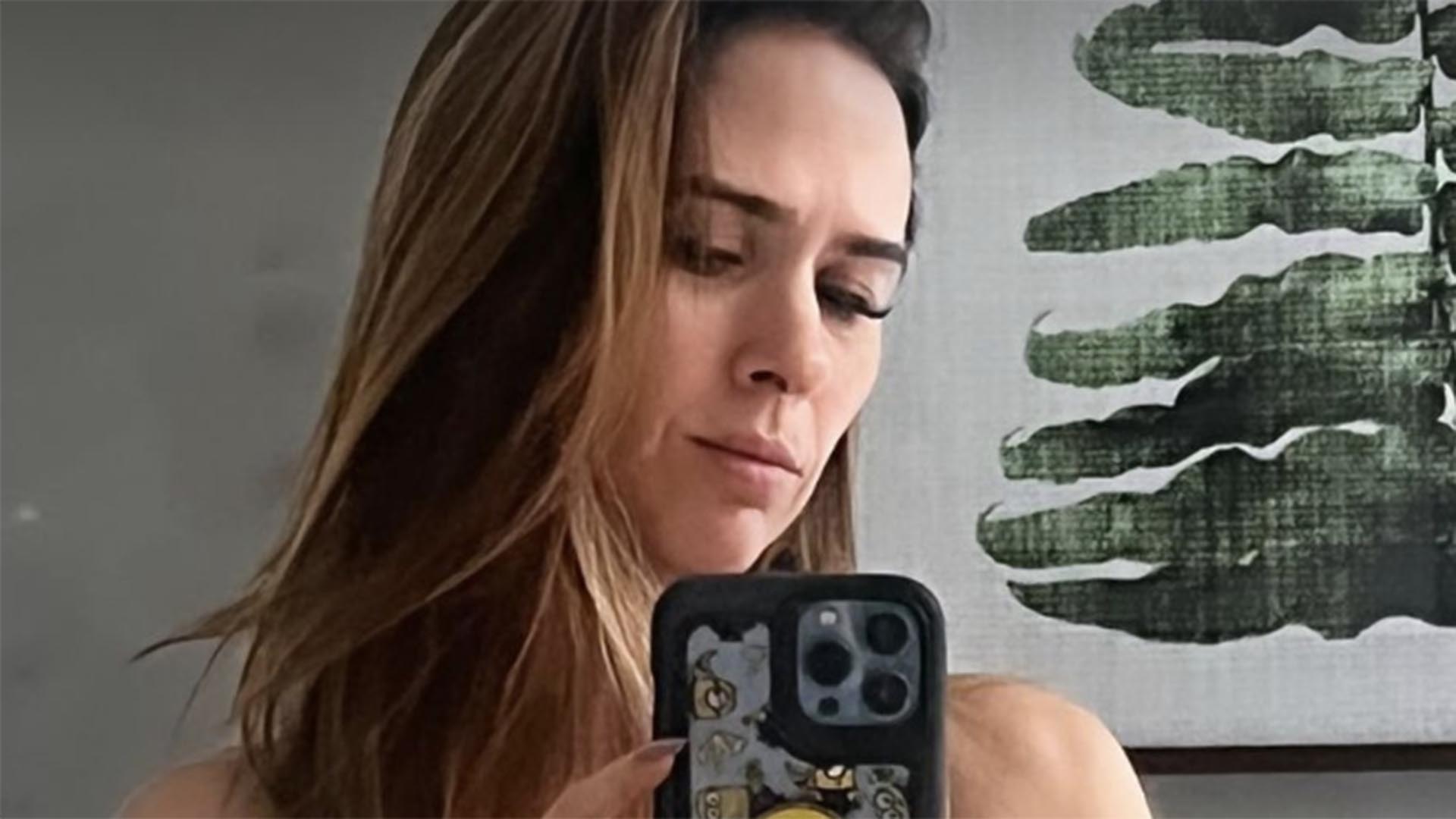 Magérrima, Tata Werneck exibe a barriga reta em novas fotos