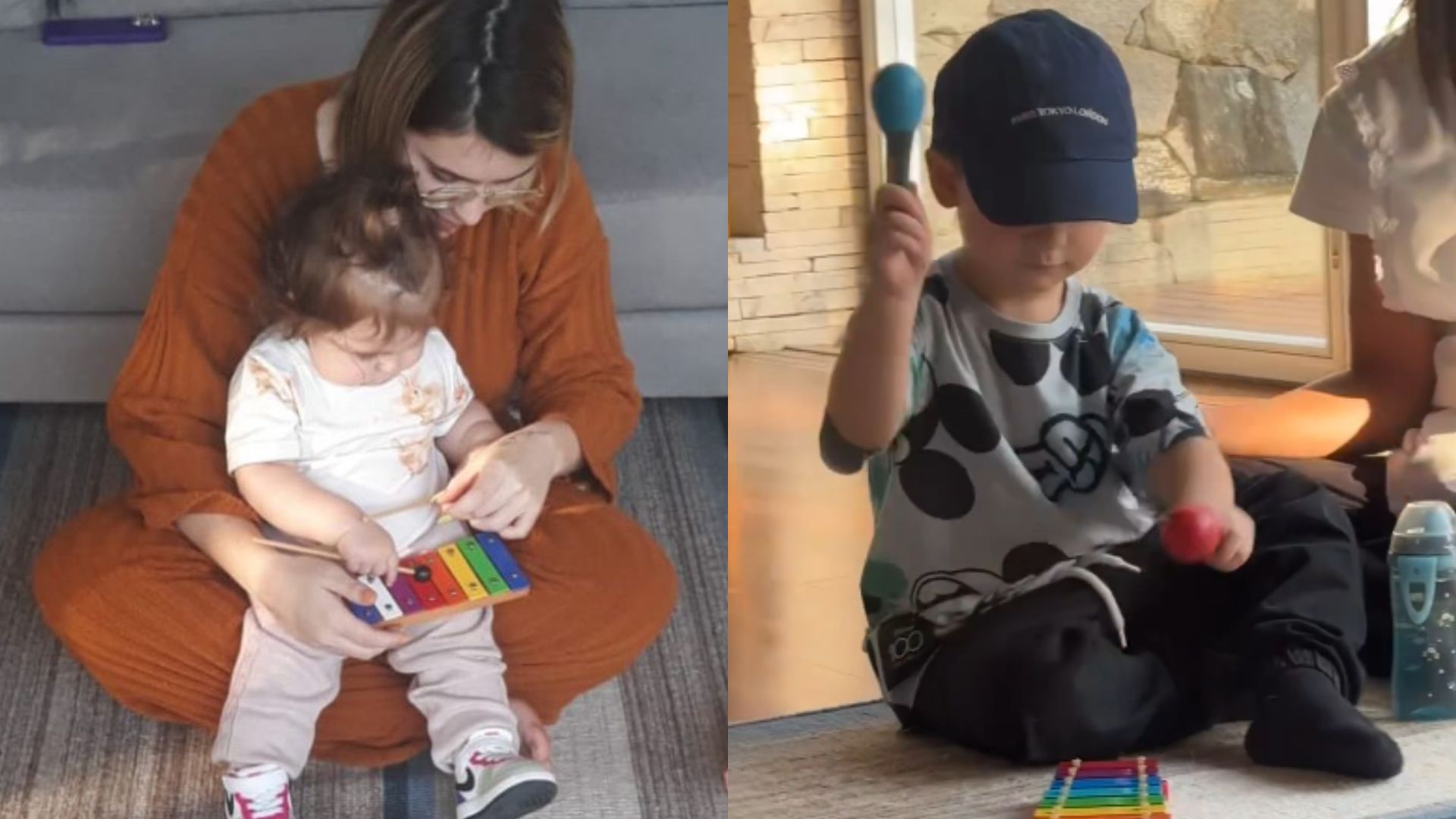 Filhos de Viih Tube e Bianca Andrade aproveitam aula de música juntos