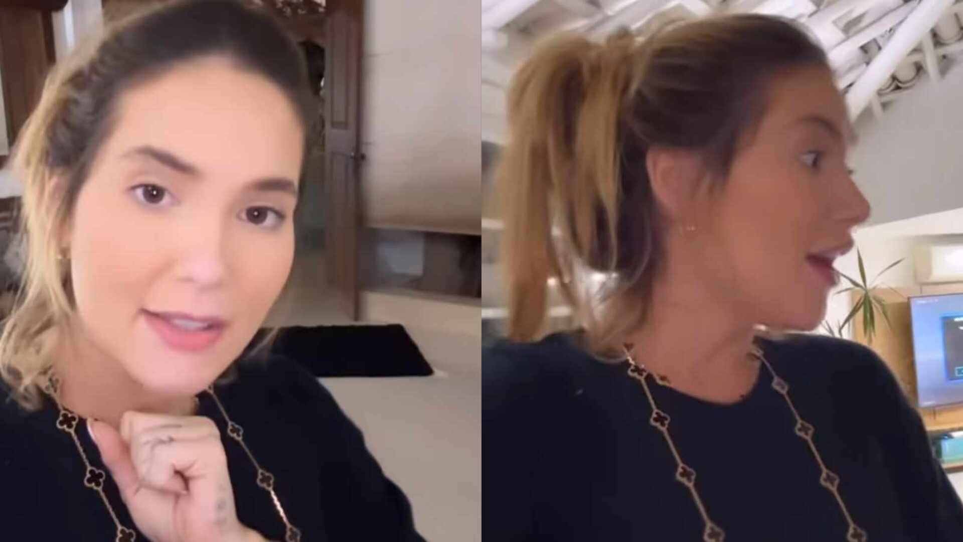 Virginia se desespera com briga das filhas: ‘Deu um tapão’