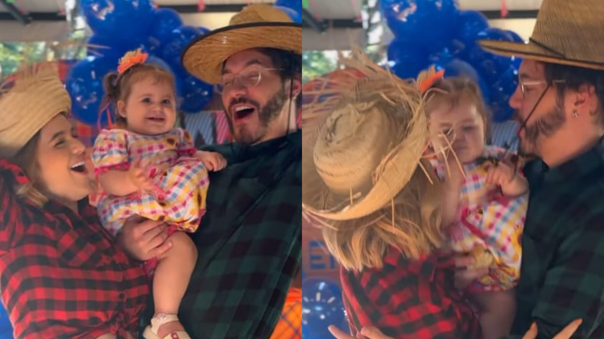 Filha de Viih Tube esbanja fofura em festa junina: “Arraiá da família Tube”
