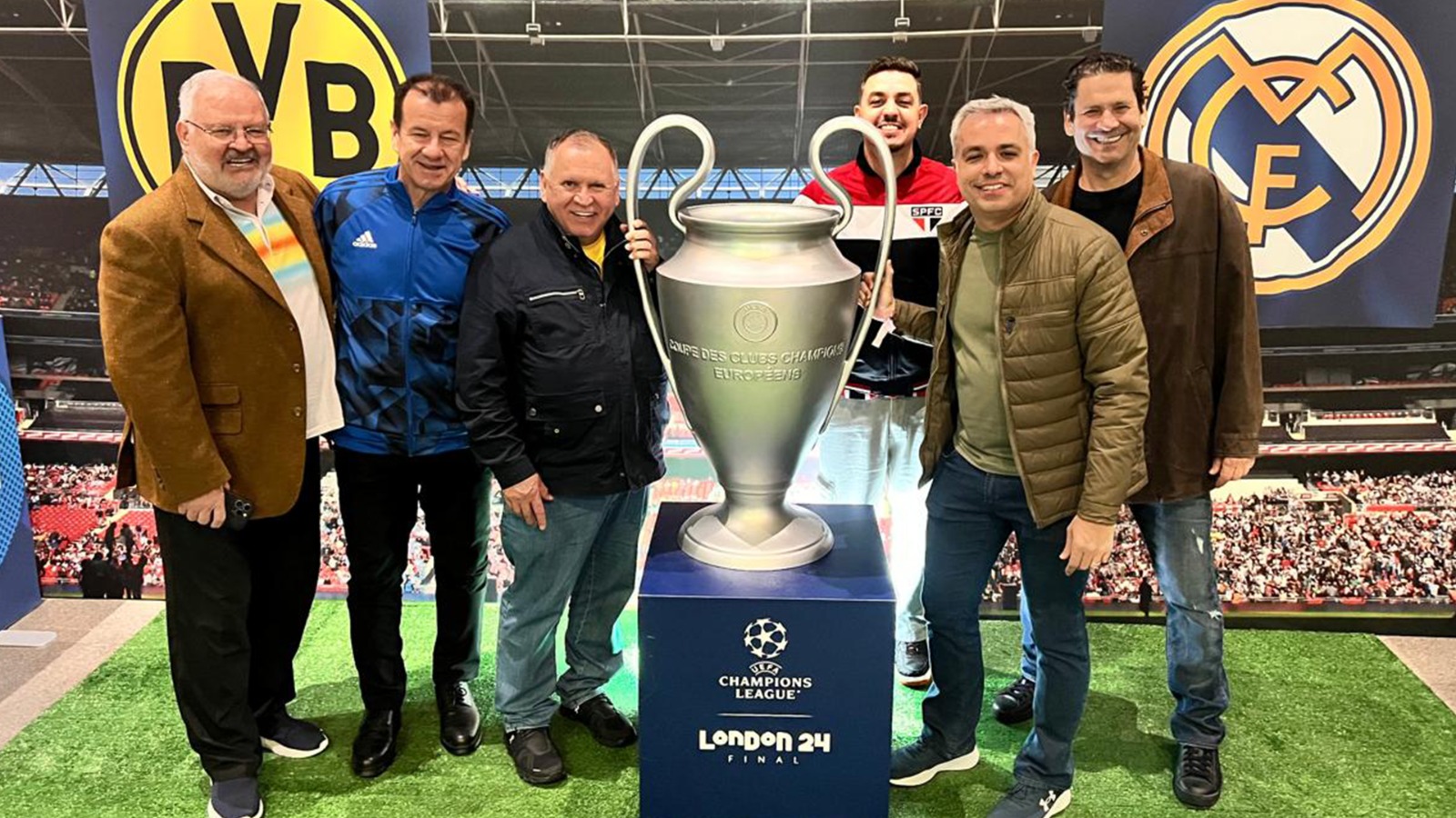Sidney Oliveira curte Londres em mais uma final de Champions League