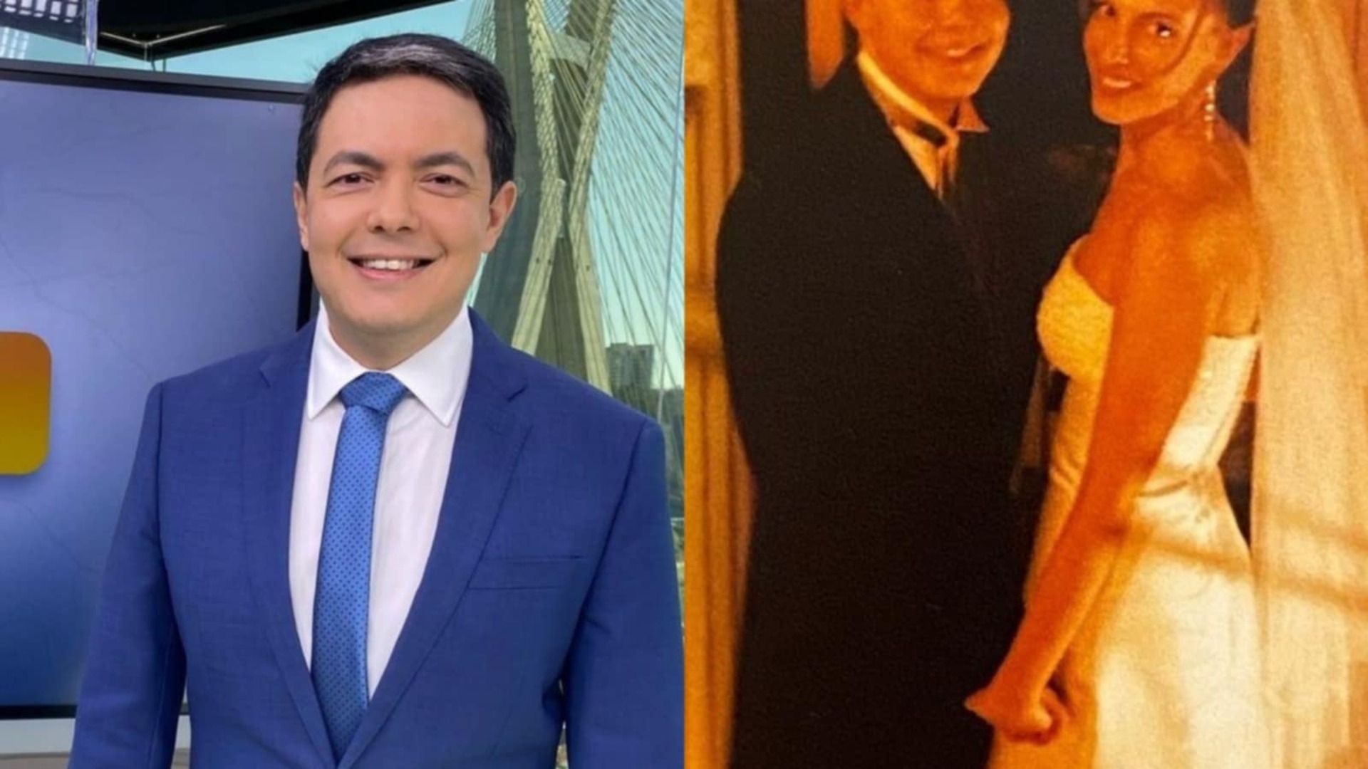 Alan Severiano exibe registro raro do dia de seu casamento: ’20 anos atrás’