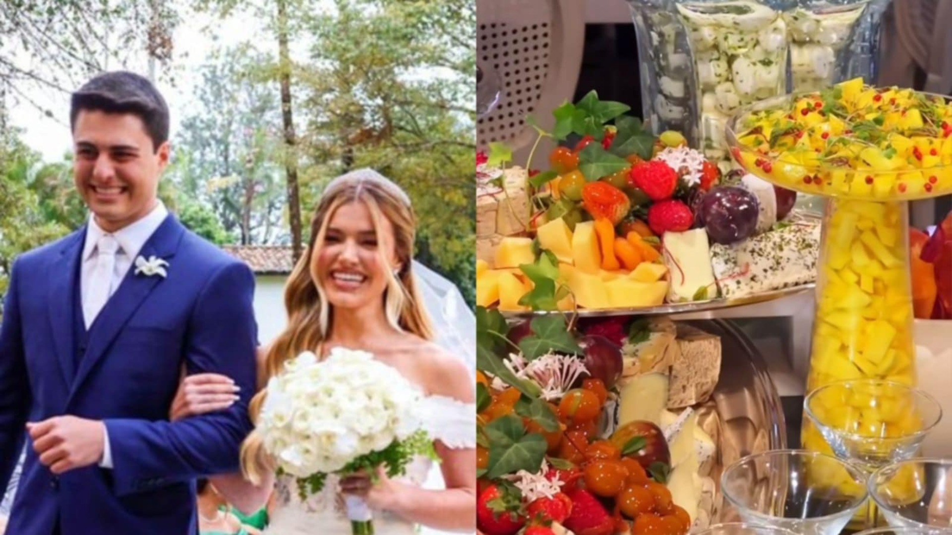 Confira o banquete luxuoso do casamento do herdeiro de Cesar Filho