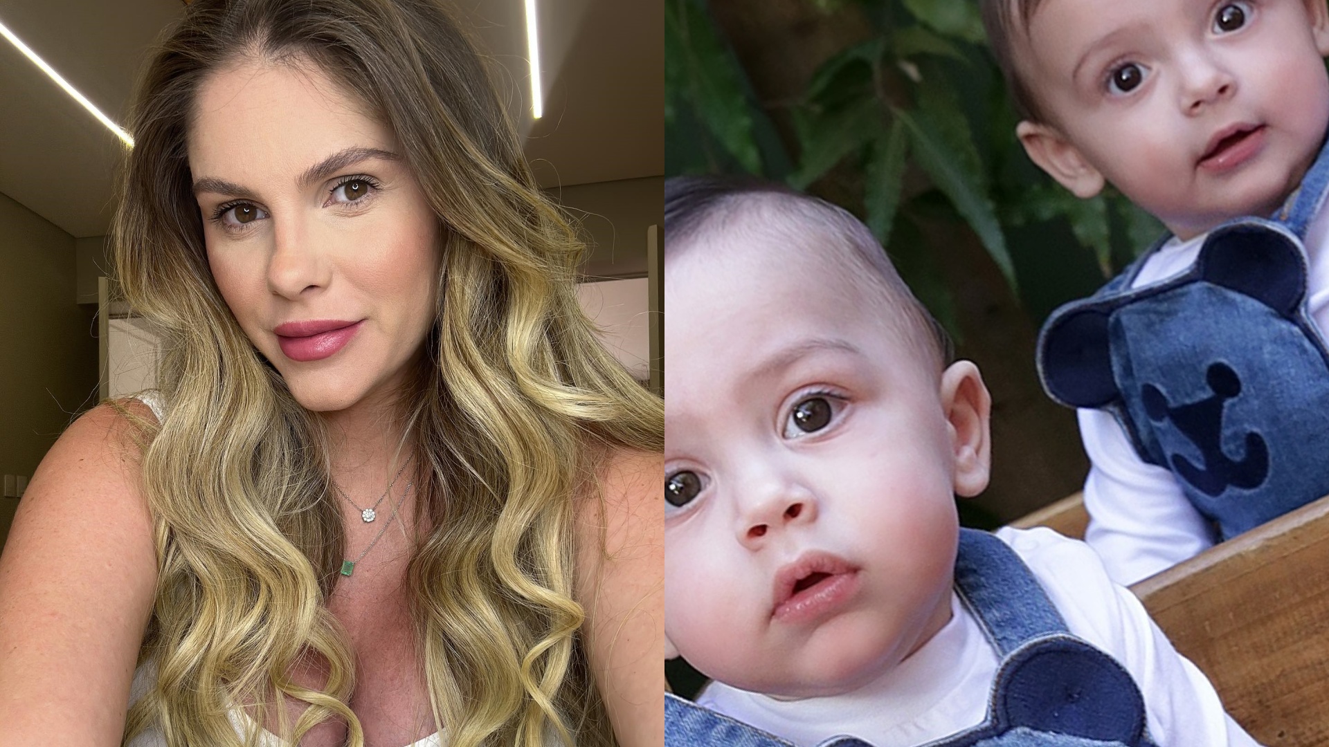 Bárbara Evans encanta com ensaio fotográfico inédito dos filhos gêmeos