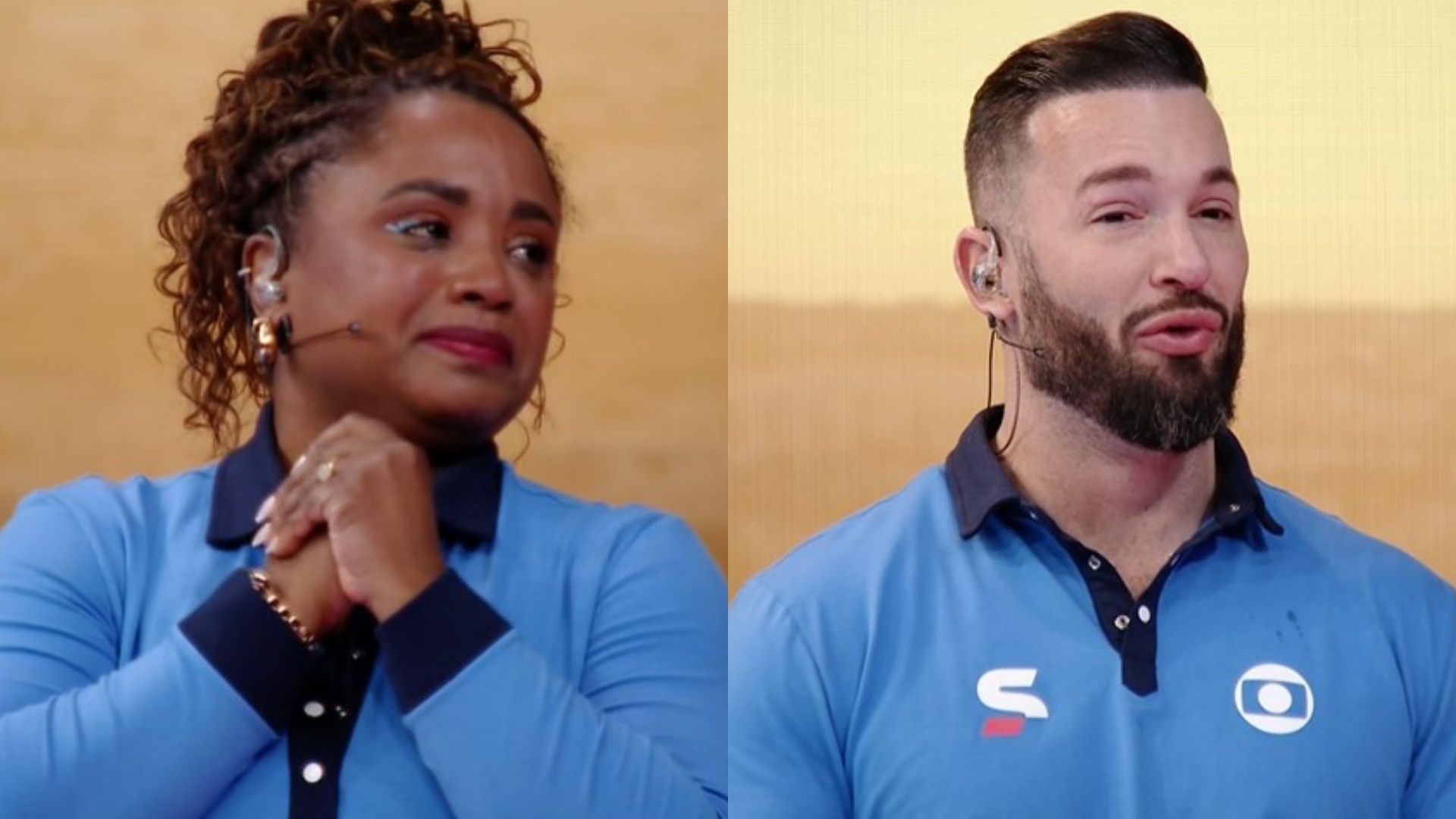 Daiane dos Santos e Diego Hypólito se emocionam com bronze da ginástica em Paris