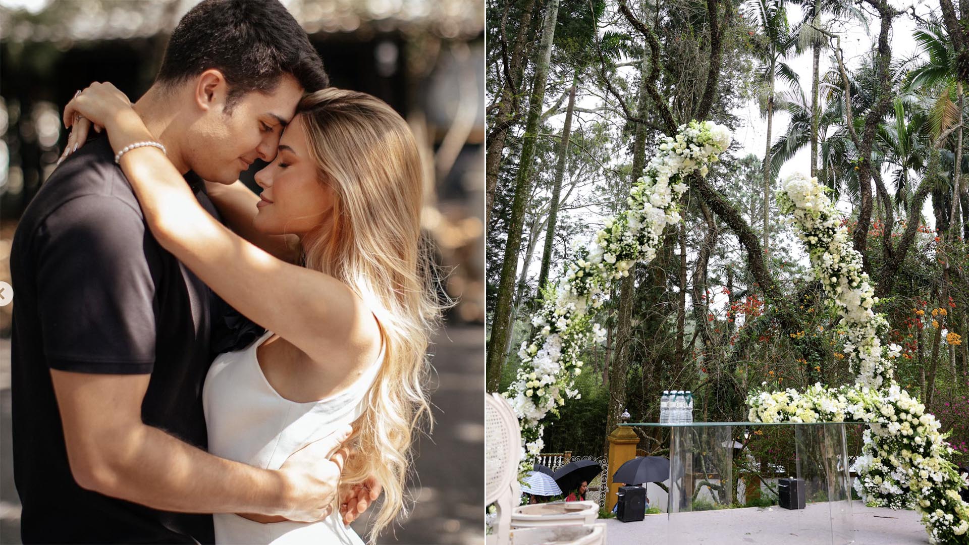 Veja a decoração do casamento de Luigi Cesar e Júlia Vieira
