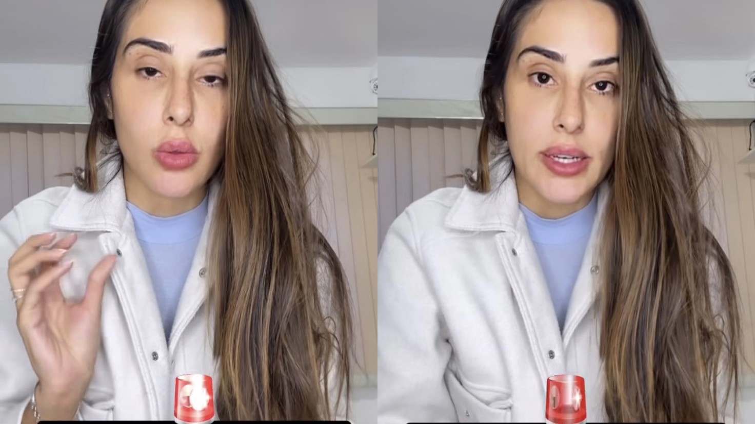 Deniziane Ferreira, do BBB 24, leva susto com filho após menino se engasgar