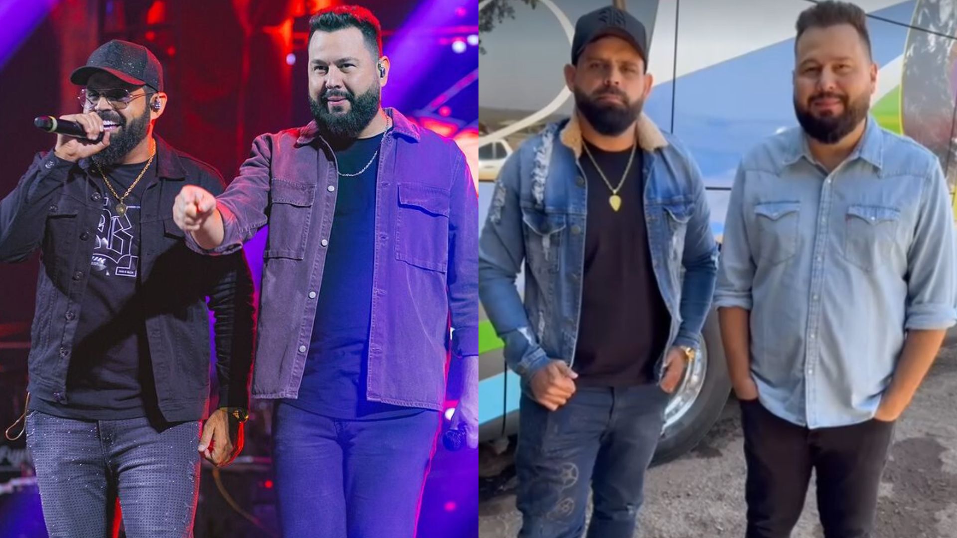 Diego e Arnaldo tranquilizam fãs após acidente com ônibus da dupla sertaneja