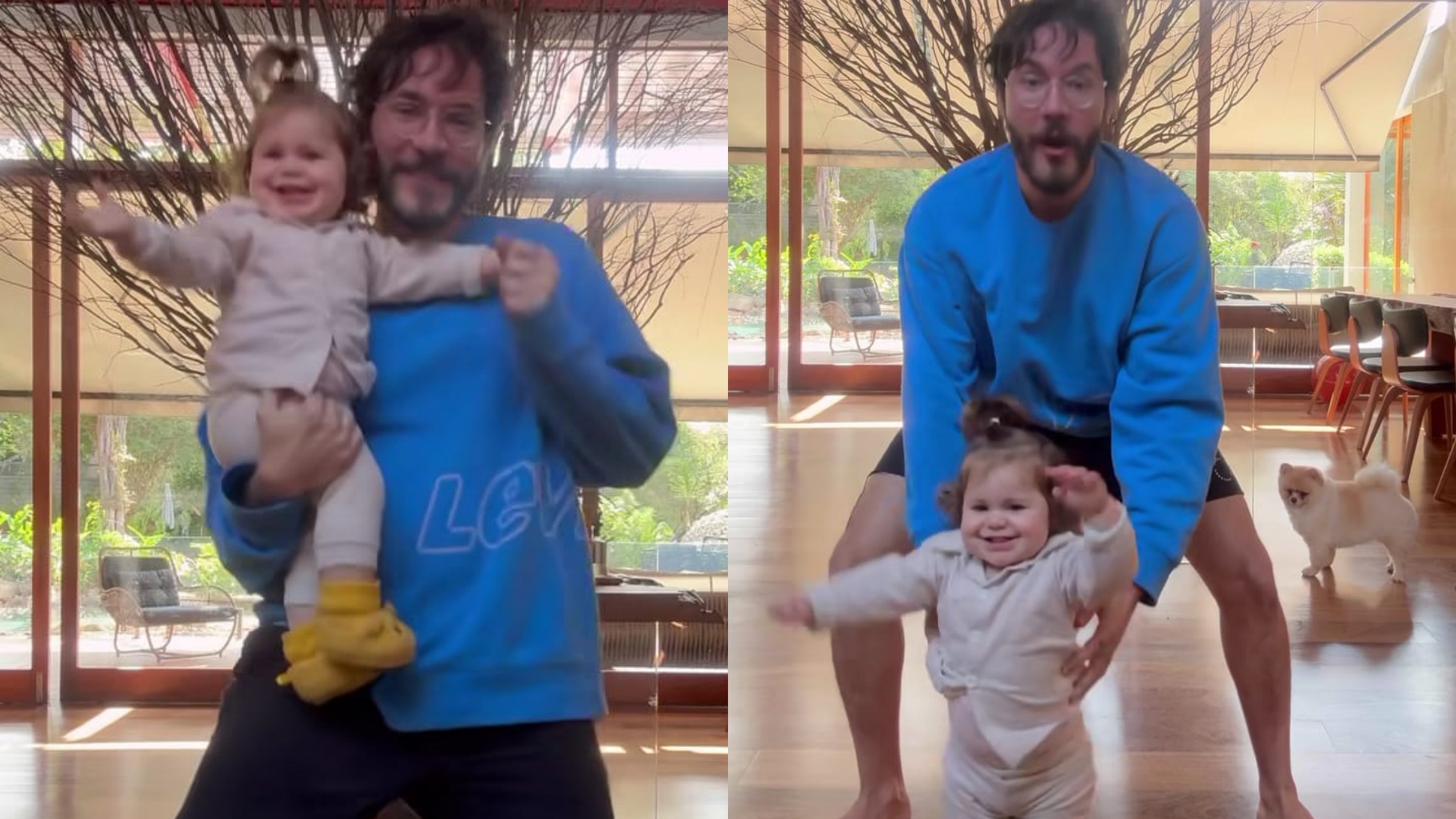 Eliezer explode o fofurômetro ao dançar com a filha, Lua: “Coisa linda”