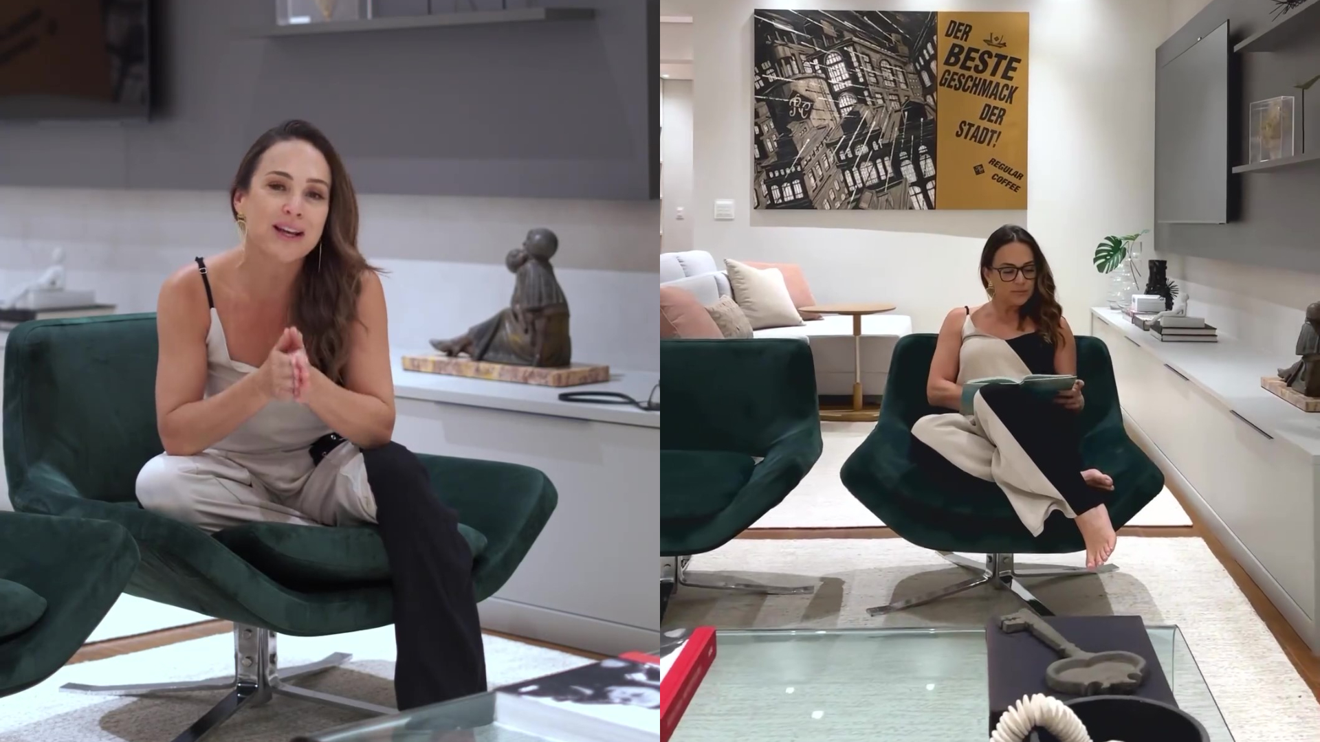 Gabriela Duarte revela como é seu apartamento luxuoso