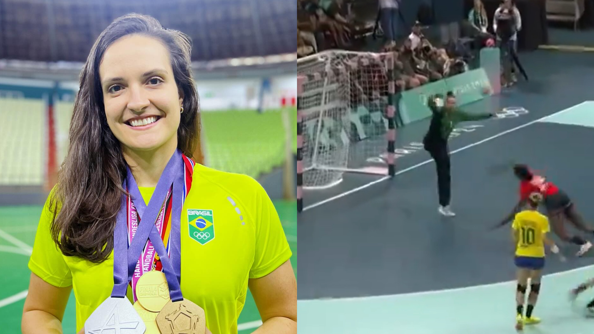 Goleira do handebol brasileiro ganha seguidores após defesa insana nas Olimpíadas e agradece