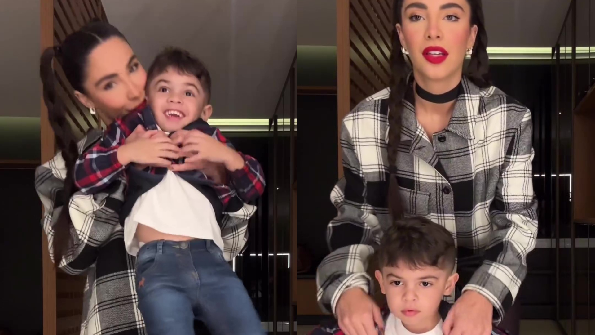 Gabriela Versiani faz vídeo com enteado, Léo, e ganha elogios: ‘Muito amor’