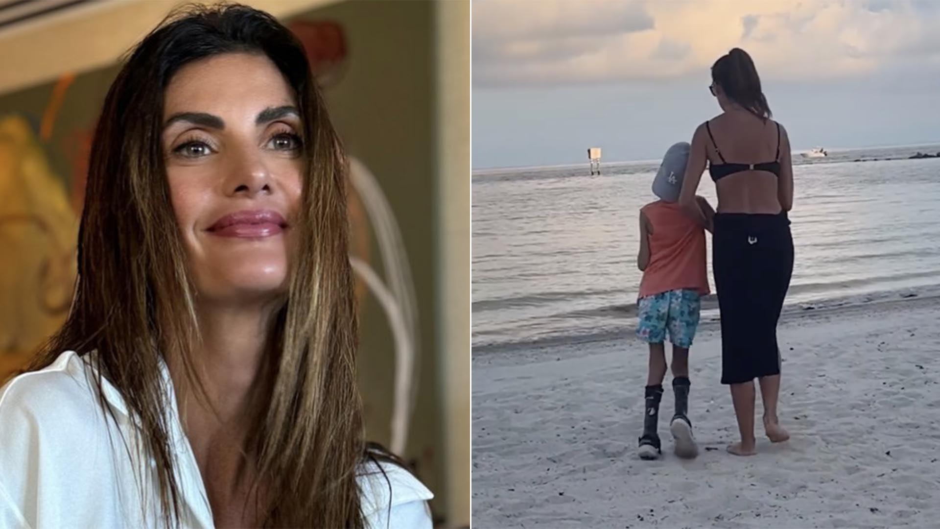 Isabella Fiorentino comove com vídeo do filho que tem mobilidade reduzida
