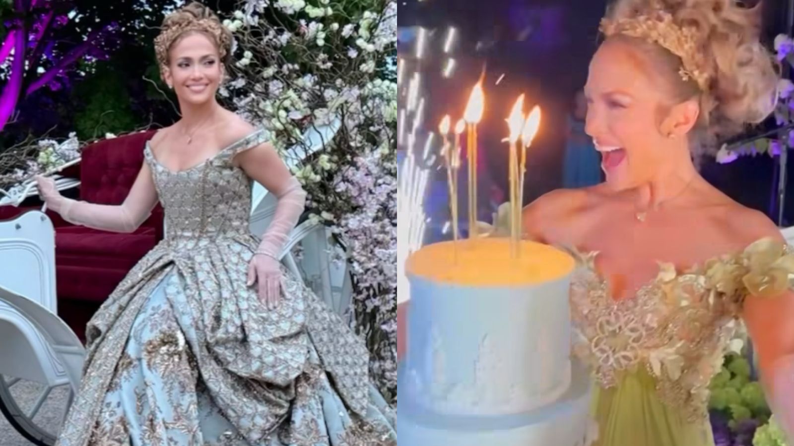 Jennifer Lopez celebra aniversário em festa luxuosa, sem a presença de Ben Affleck